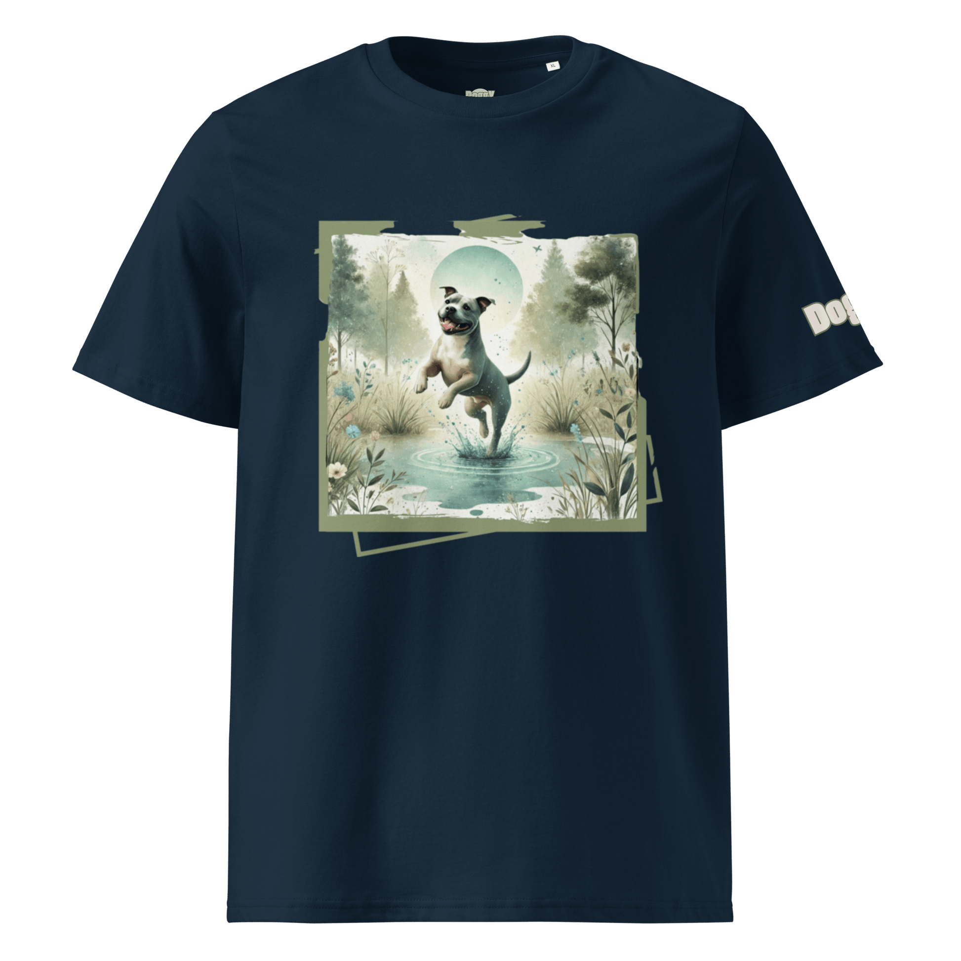 T-shirt unisexe en coton biologique - Collection Staffordshire Bull Terrier - Doggy Trend