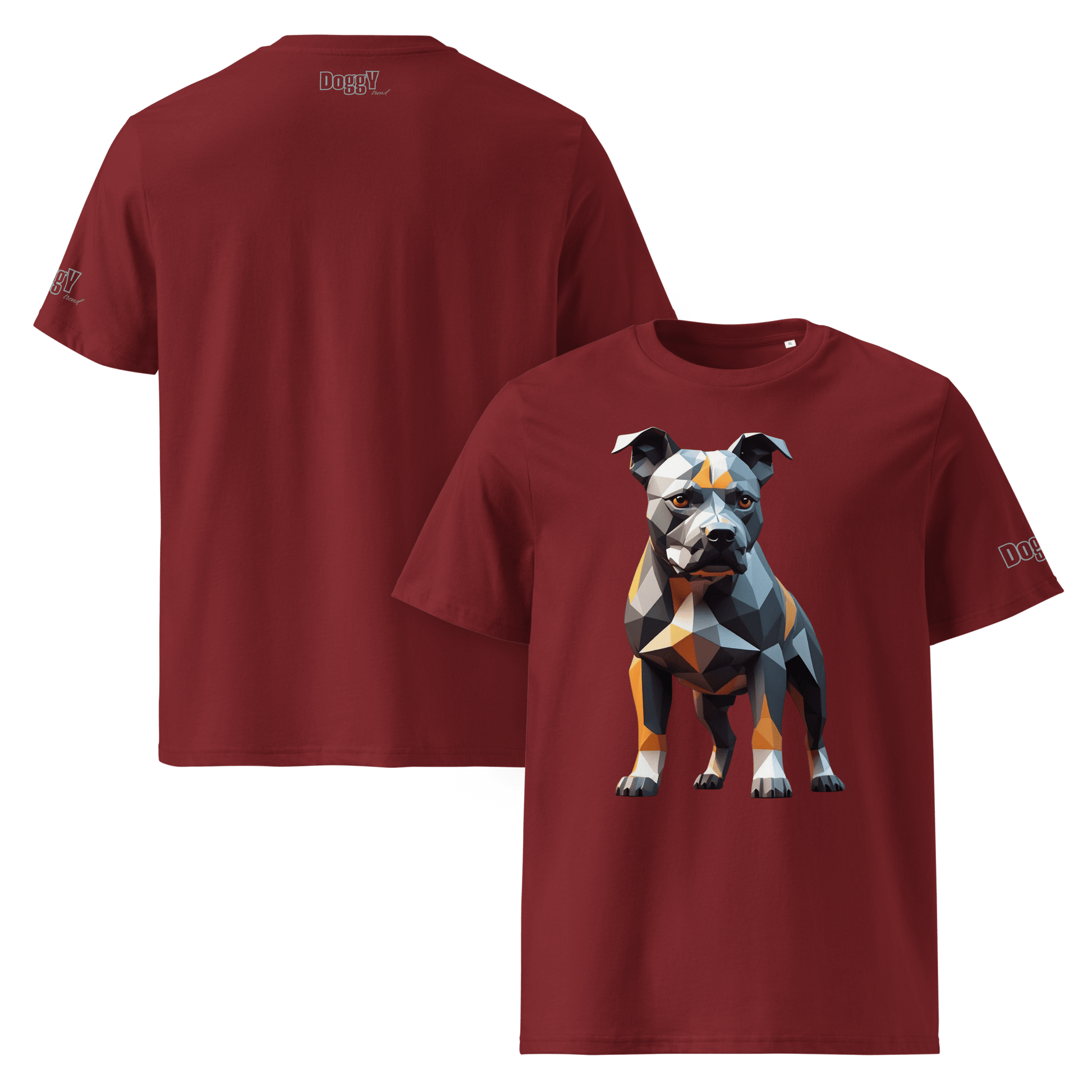 T-shirt unisexe en coton biologique - Collection Staffordshire Bull Terrier - Doggy Trend