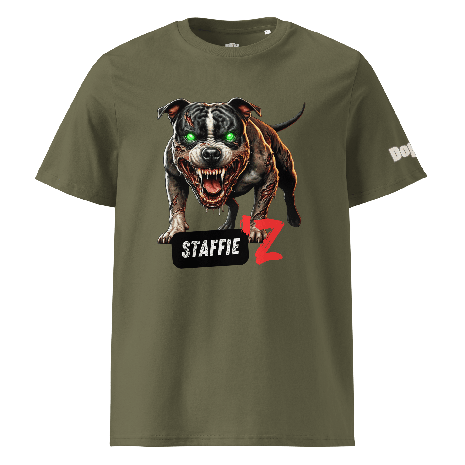 T-shirt unisexe en coton biologique - Collection Staffordshire Bull Terrier - Doggy Trend