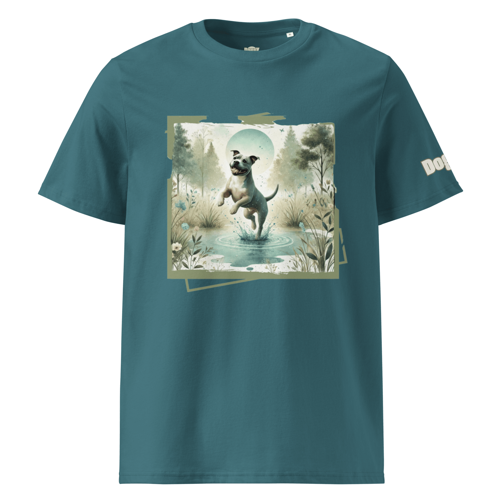 T-shirt unisexe en coton biologique - Collection Staffordshire Bull Terrier - Doggy Trend