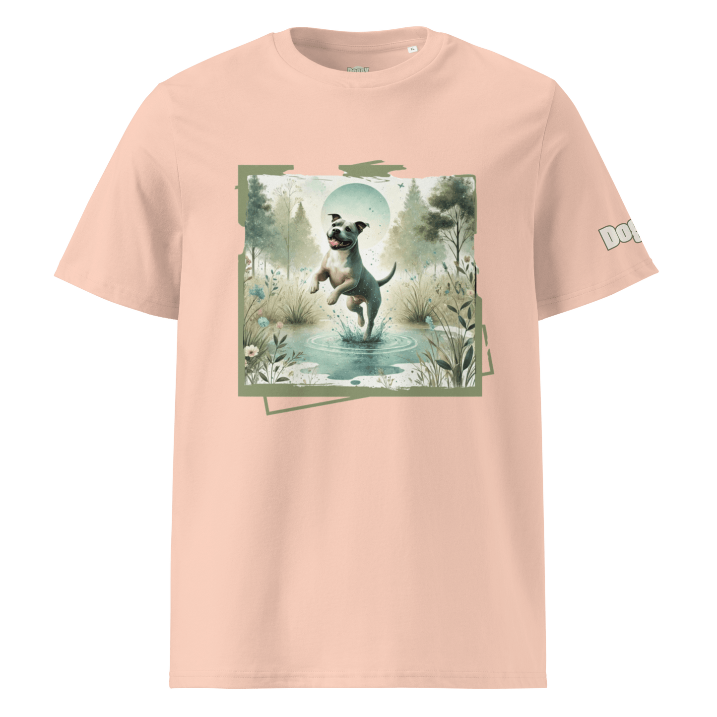 T-shirt unisexe en coton biologique - Collection Staffordshire Bull Terrier - Doggy Trend