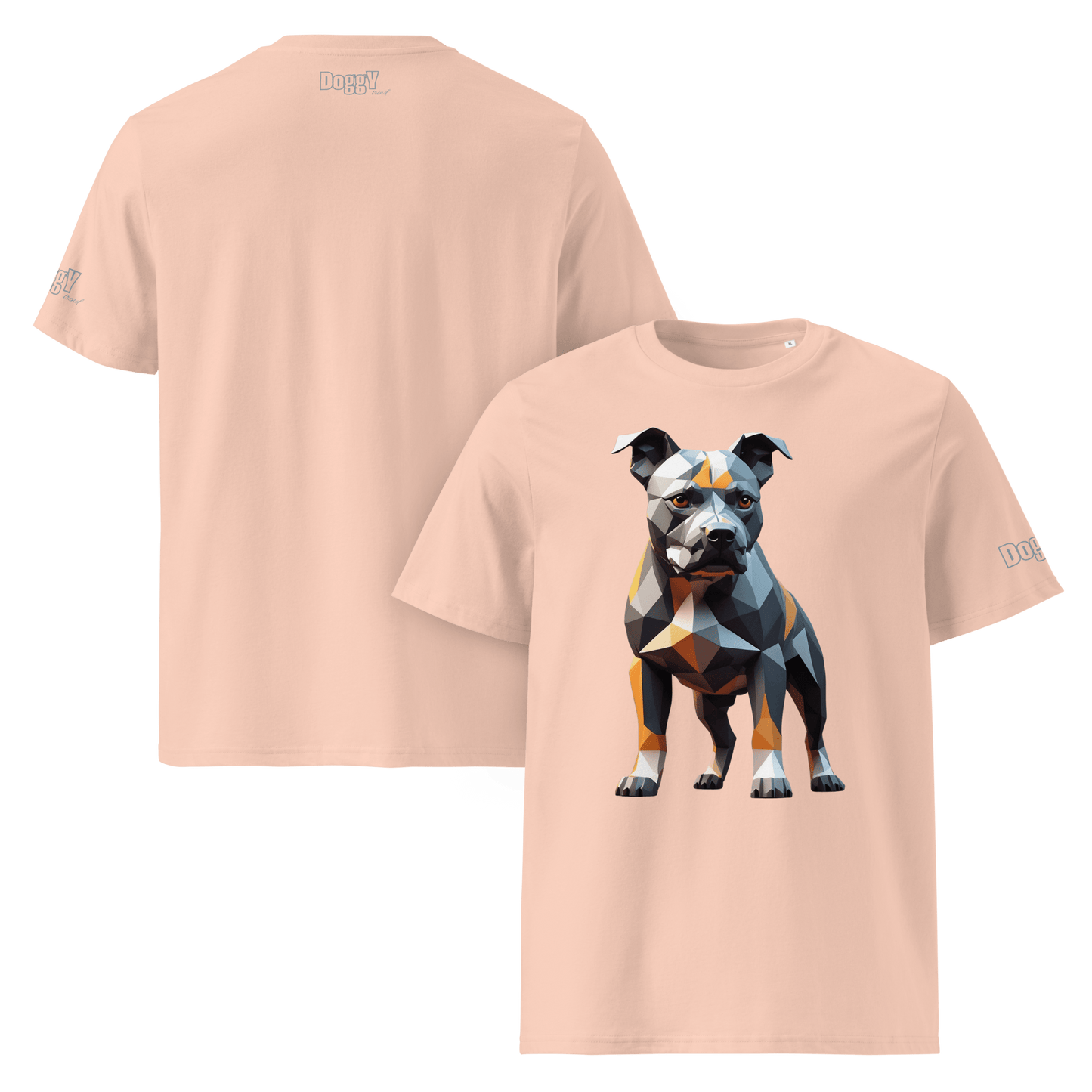 T-shirt unisexe en coton biologique - Collection Staffordshire Bull Terrier - Doggy Trend