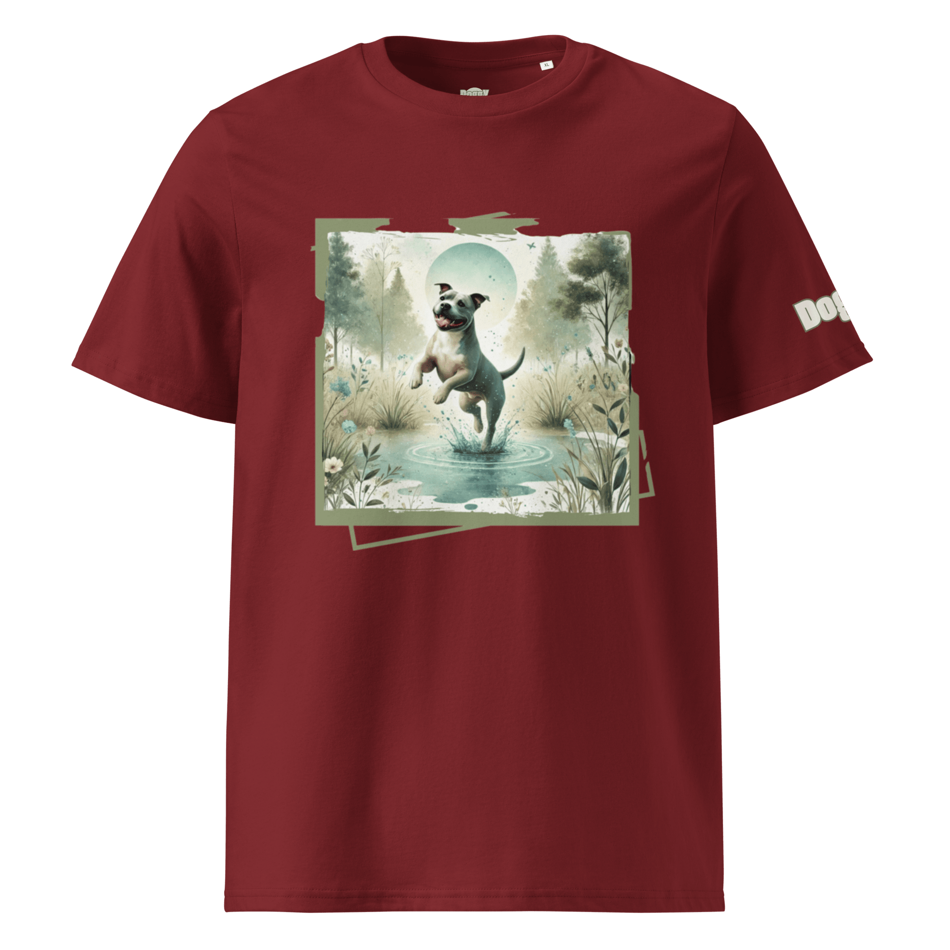 T-shirt unisexe en coton biologique - Collection Staffordshire Bull Terrier - Doggy Trend
