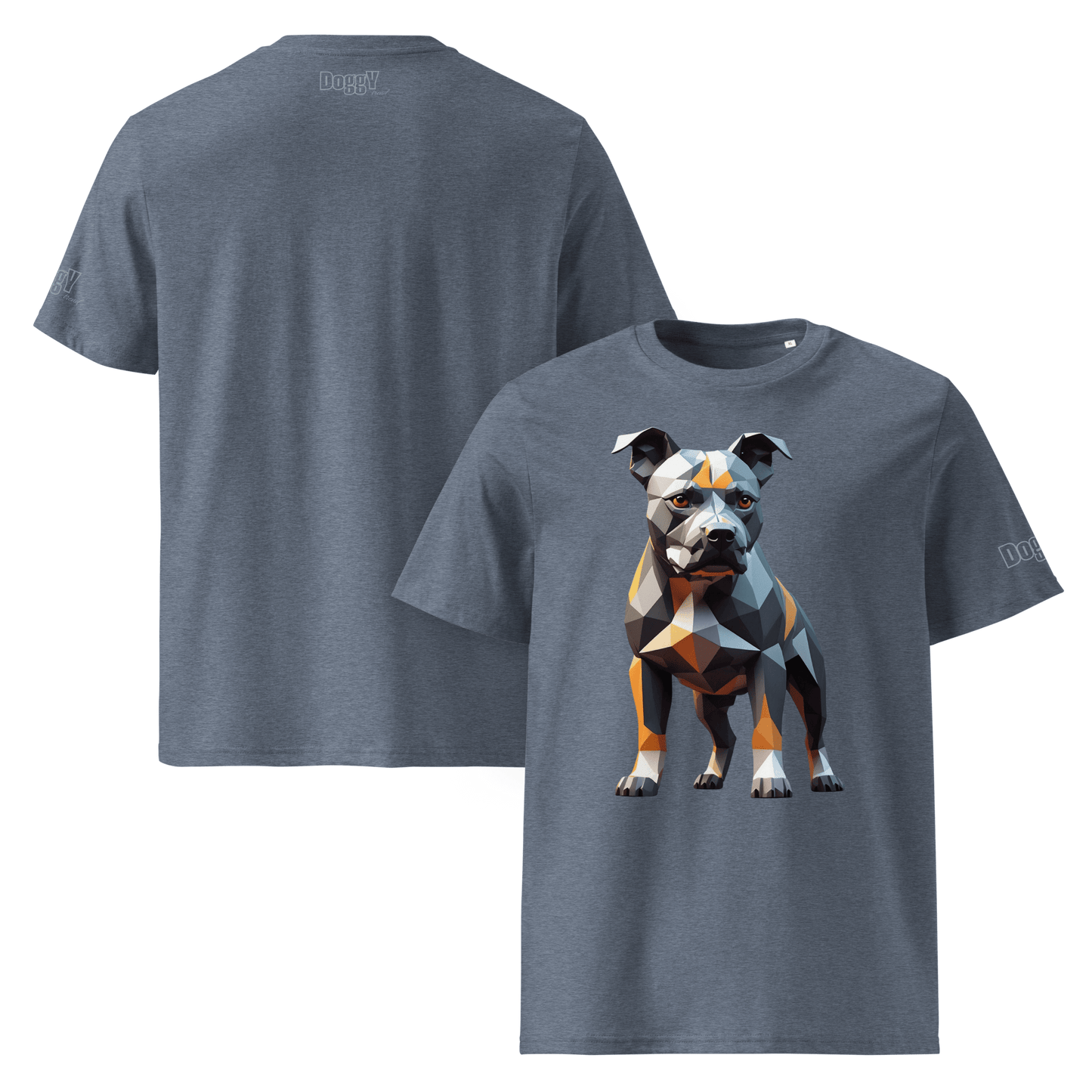 T-shirt unisexe en coton biologique - Collection Staffordshire Bull Terrier - Doggy Trend
