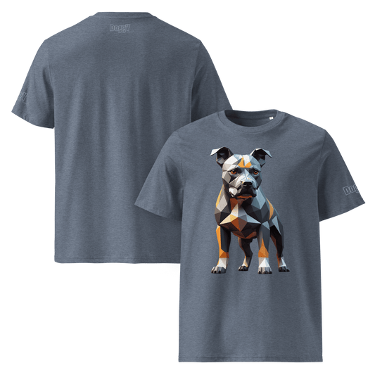 T-shirt unisexe en coton biologique - Collection Staffordshire Bull Terrier - Doggy Trend