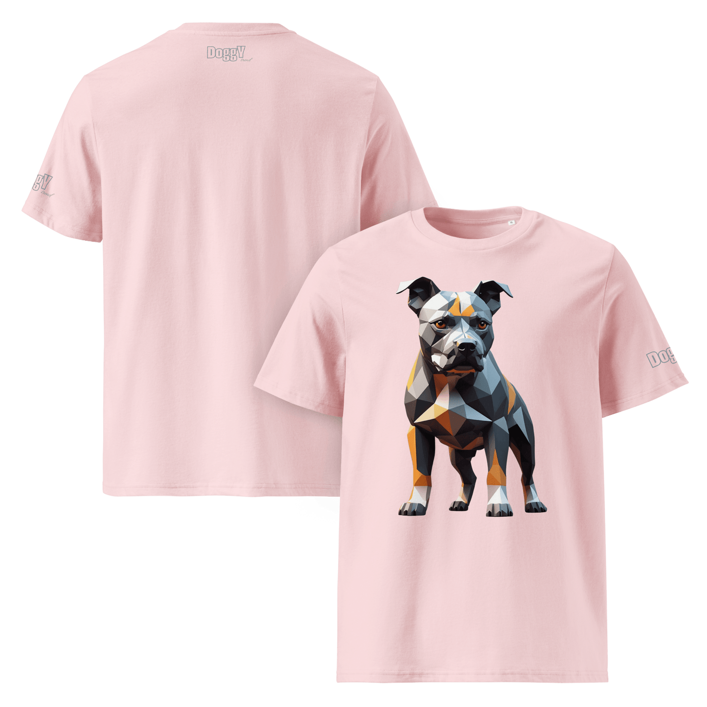 T-shirt unisexe en coton biologique - Collection Staffordshire Bull Terrier - Doggy Trend