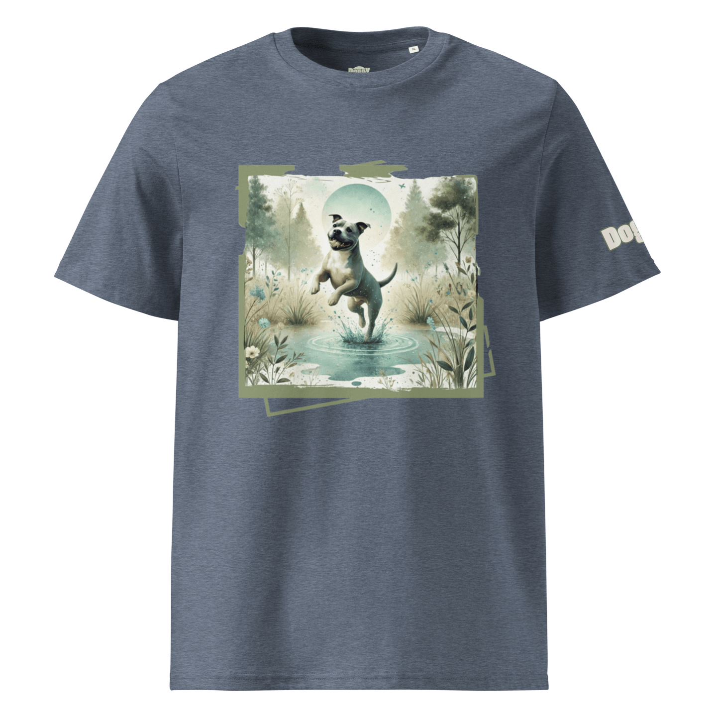T-shirt unisexe en coton biologique - Collection Staffordshire Bull Terrier - Doggy Trend