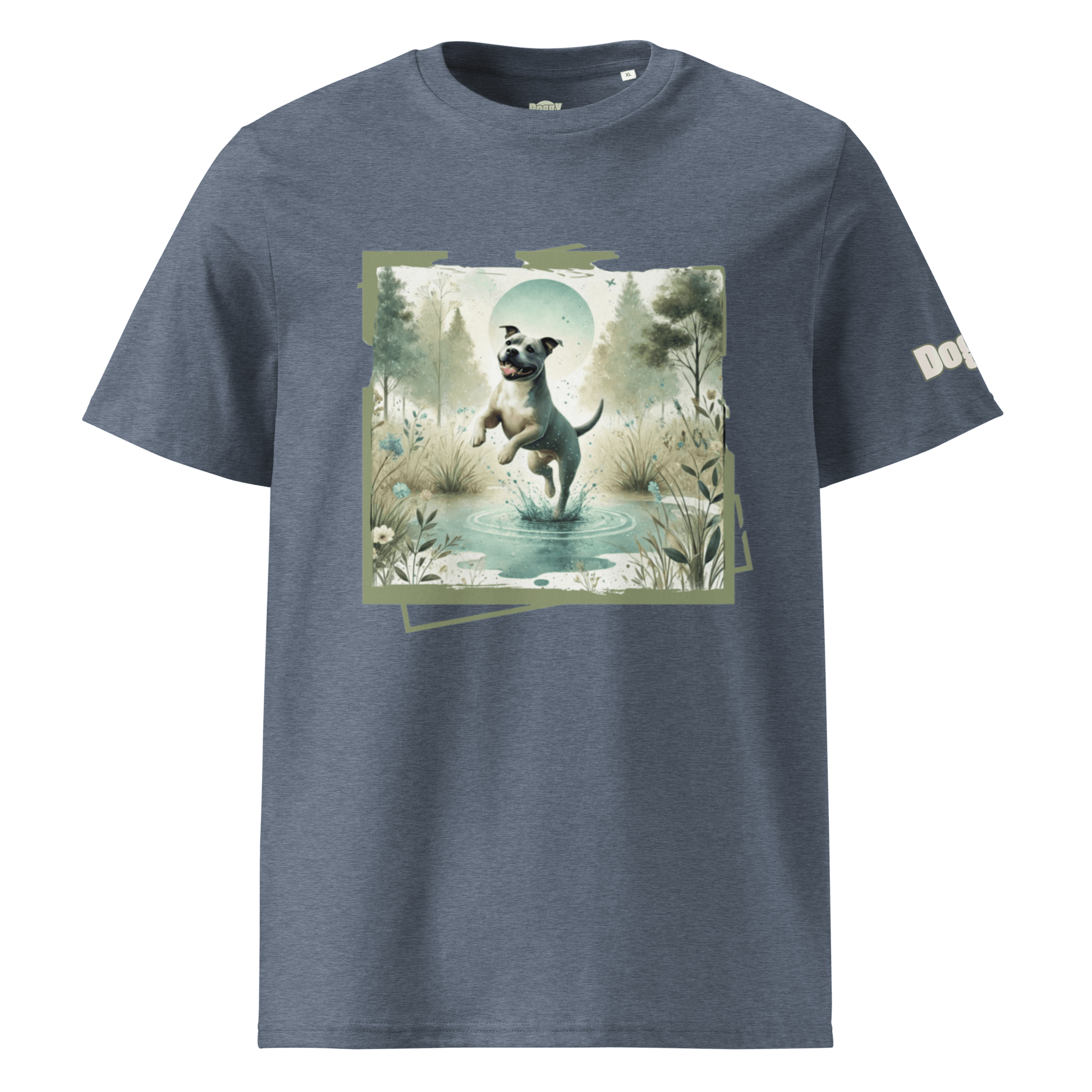 T-shirt unisexe en coton biologique - Collection Staffordshire Bull Terrier - Doggy Trend