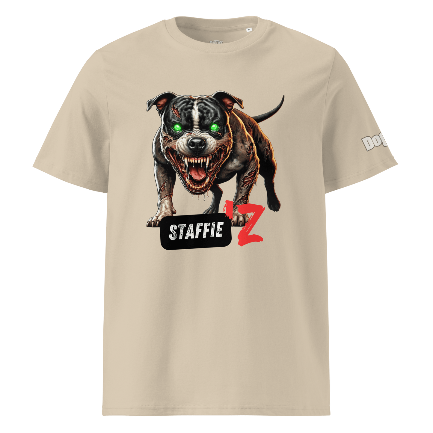 T-shirt unisexe en coton biologique - Collection Staffordshire Bull Terrier - Doggy Trend