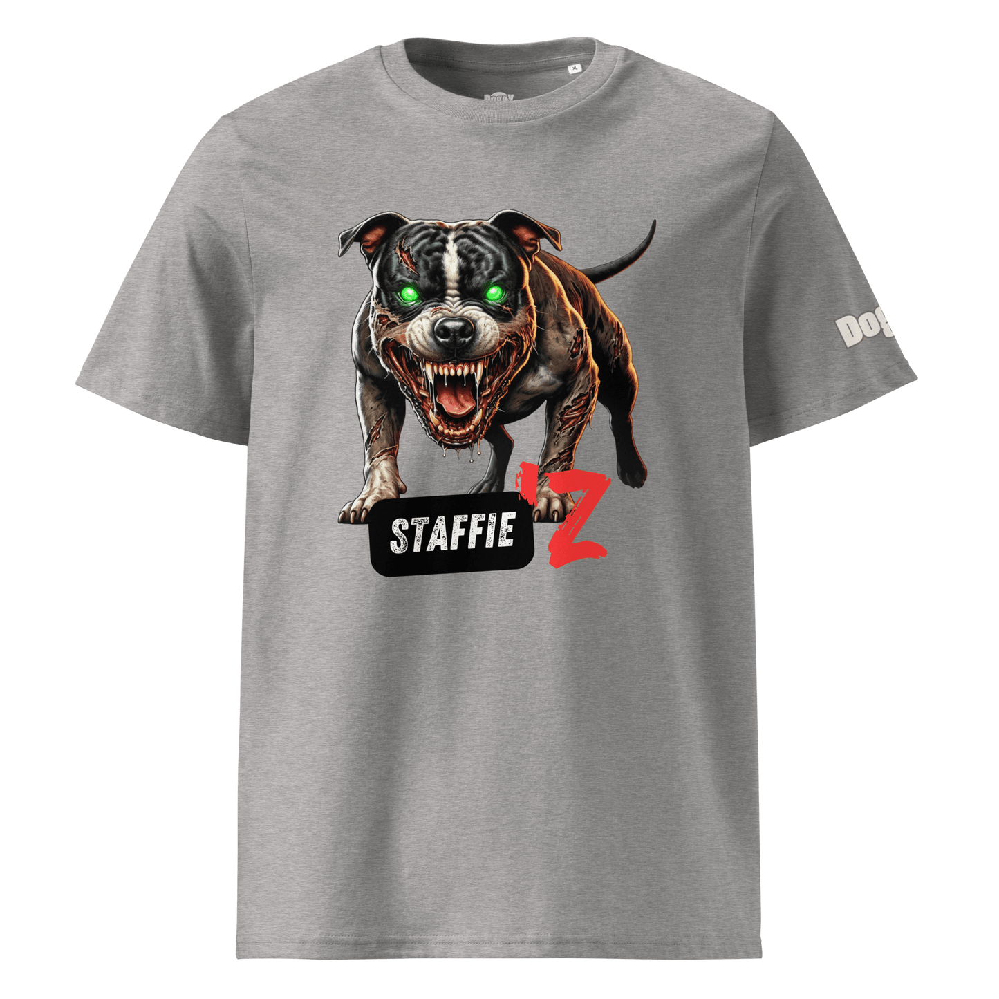 T-shirt unisexe en coton biologique - Collection Staffordshire Bull Terrier - Doggy Trend