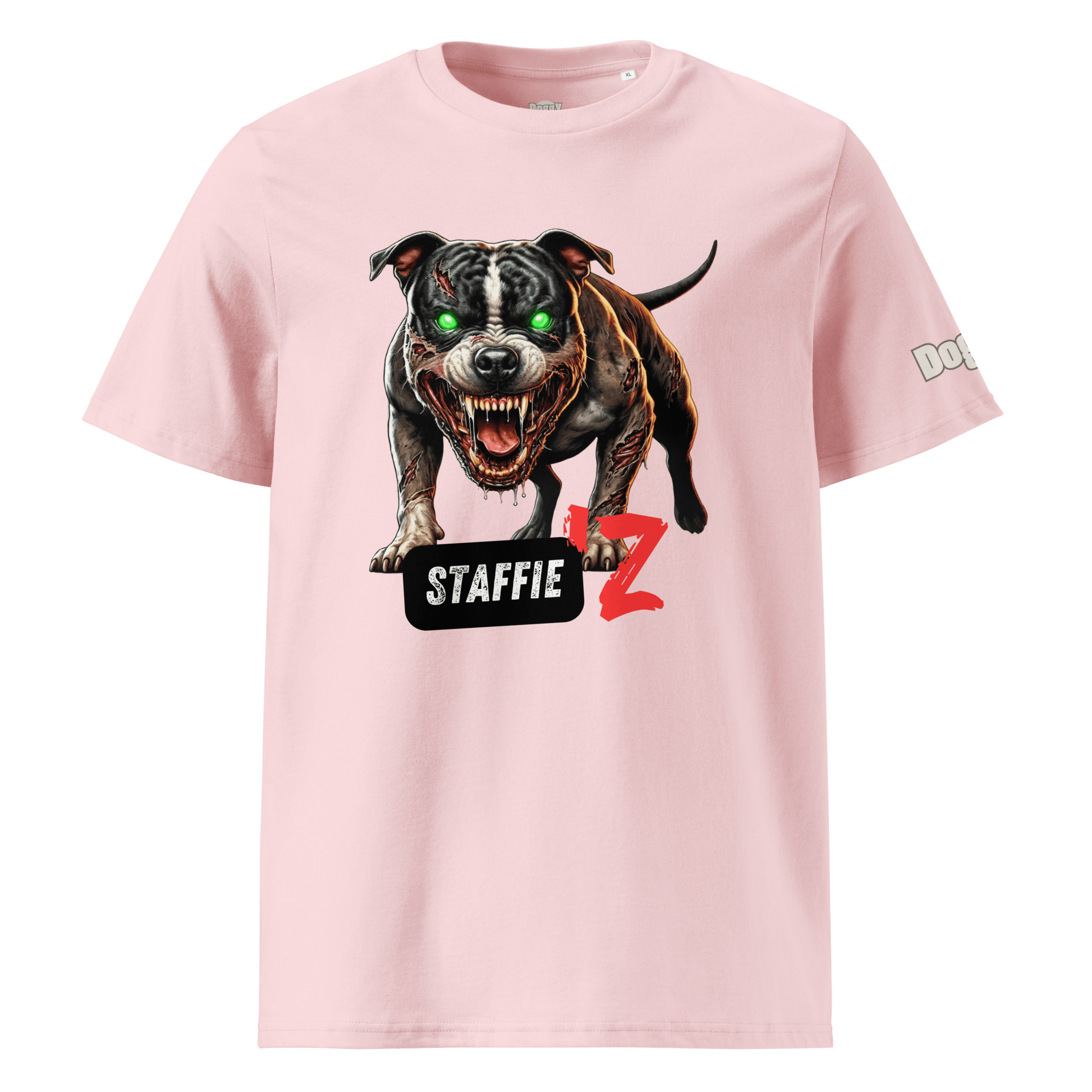 T-shirt unisexe en coton biologique - Collection Staffordshire Bull Terrier - Doggy Trend