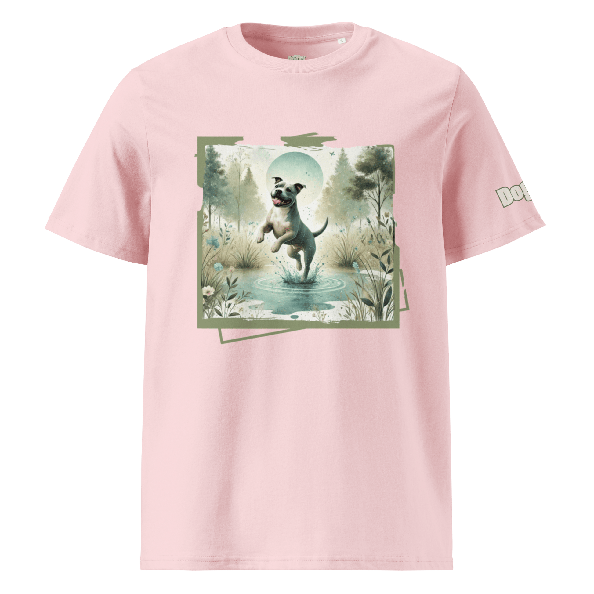 T-shirt unisexe en coton biologique - Collection Staffordshire Bull Terrier - Doggy Trend