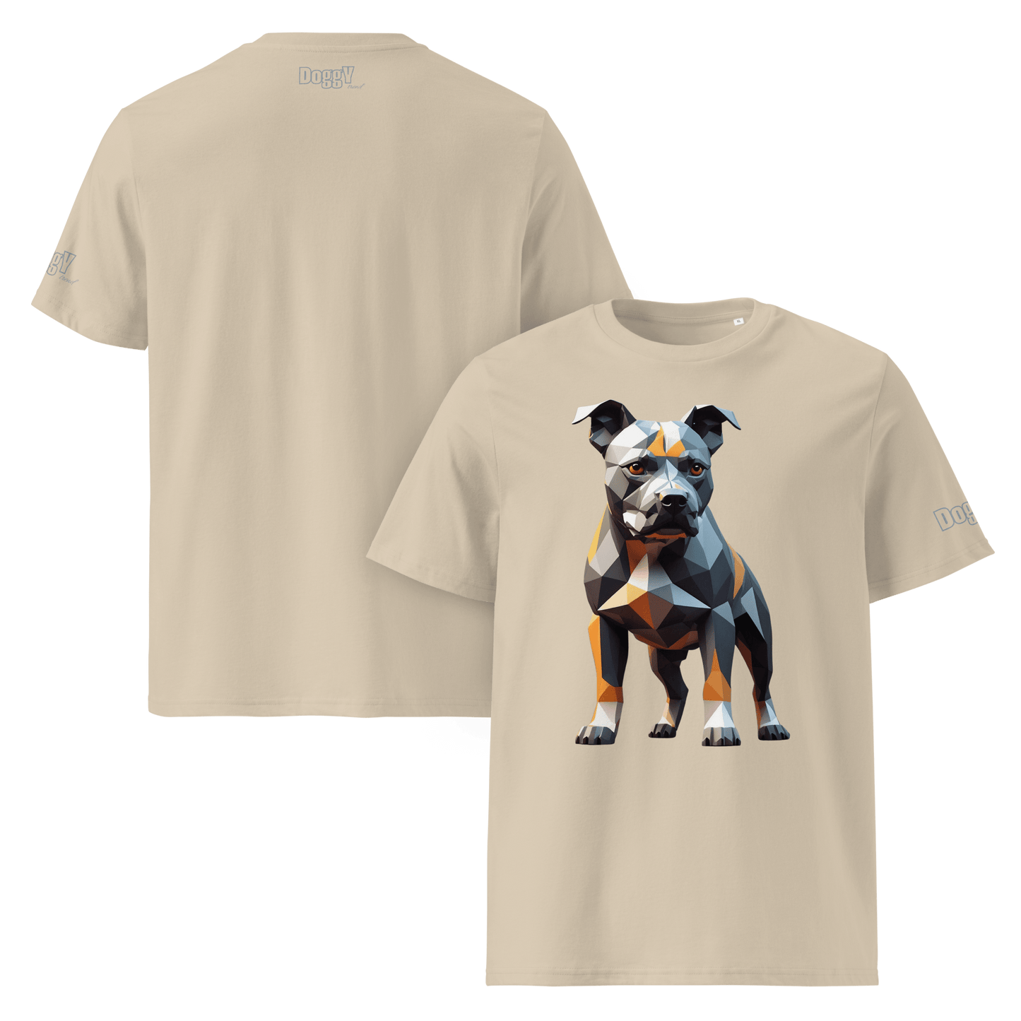 T-shirt unisexe en coton biologique - Collection Staffordshire Bull Terrier - Doggy Trend