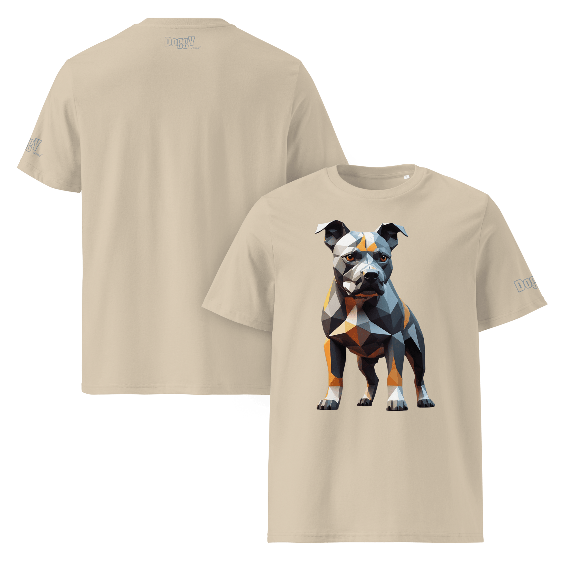 T-shirt unisexe en coton biologique - Collection Staffordshire Bull Terrier - Doggy Trend