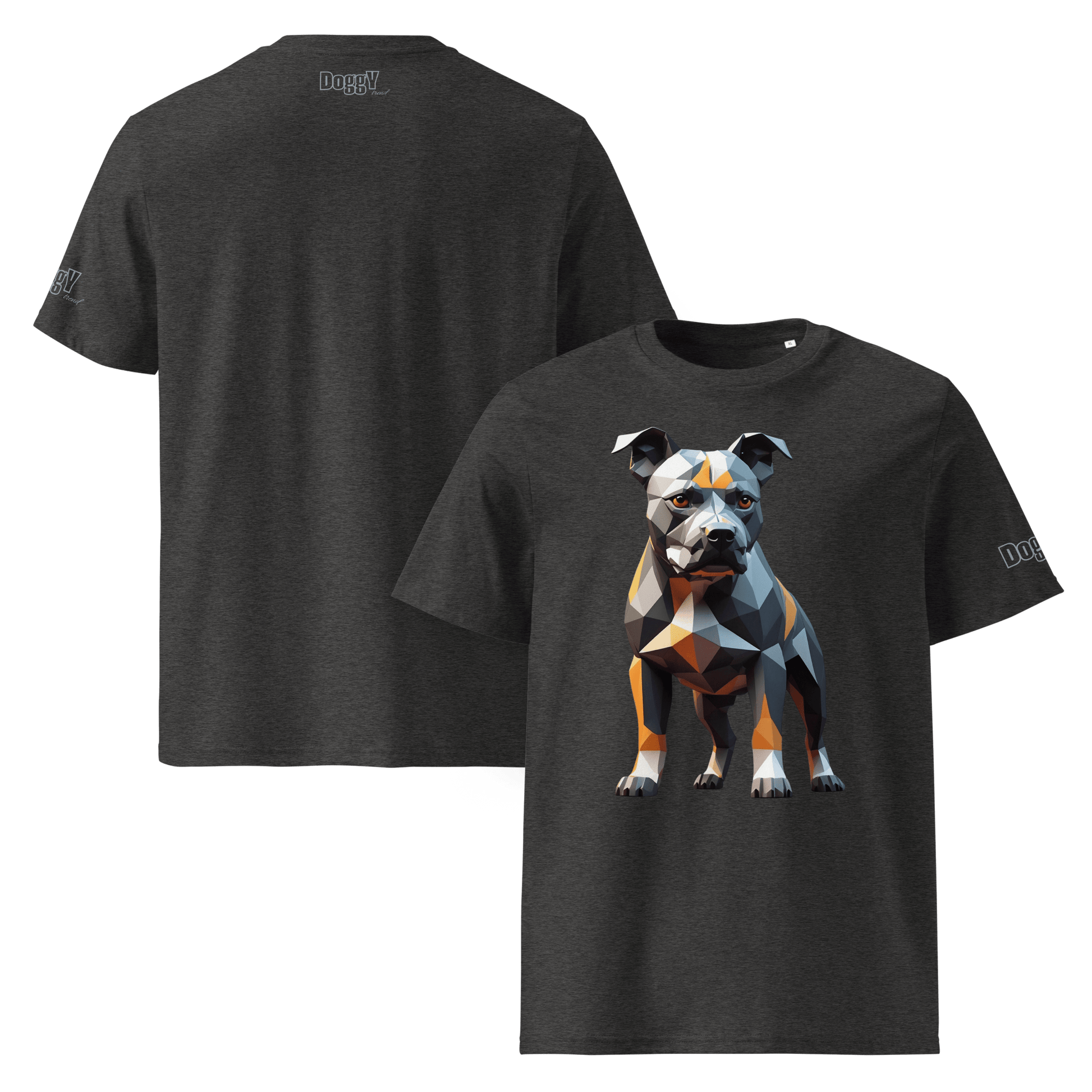 T-shirt unisexe en coton biologique - Collection Staffordshire Bull Terrier - Doggy Trend