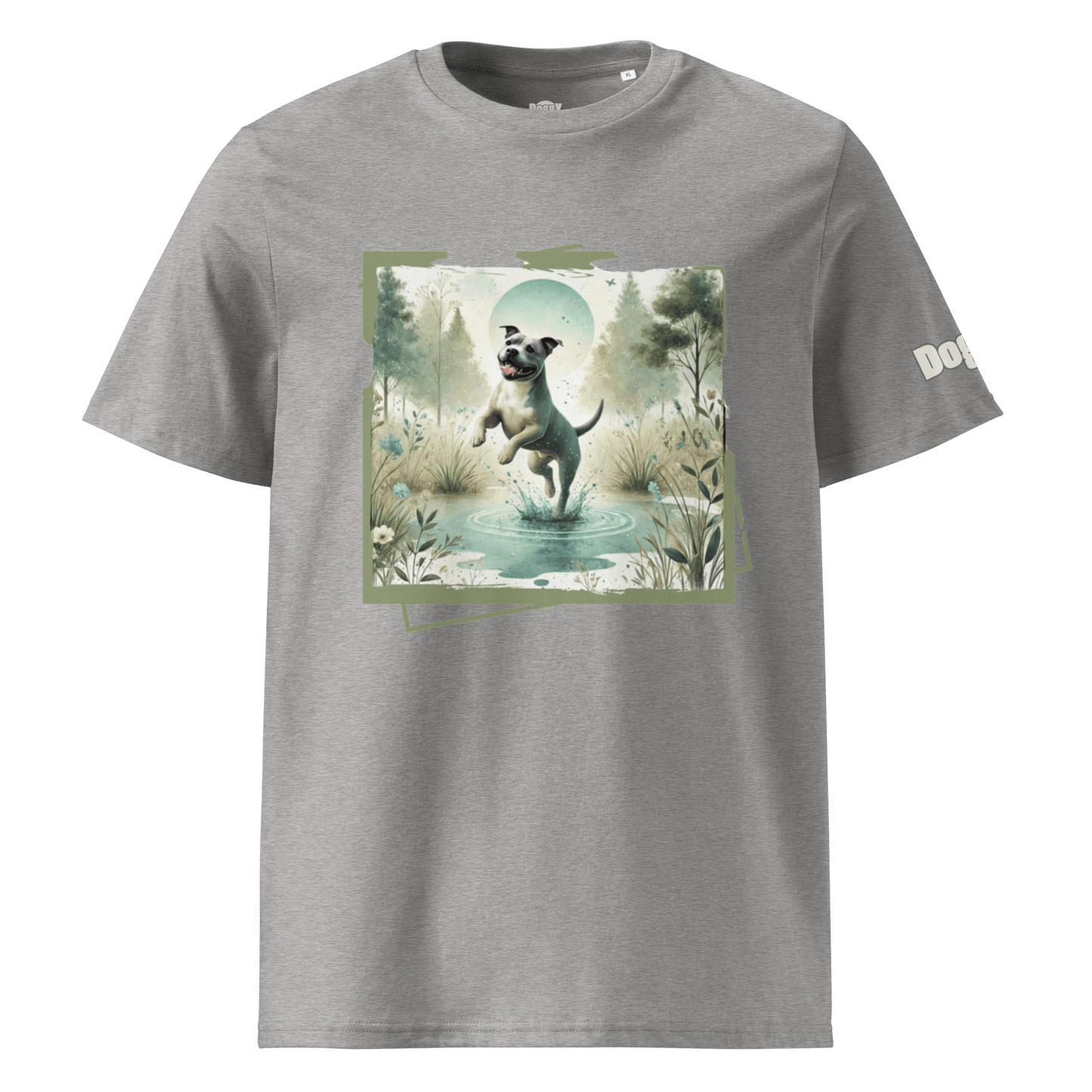 T-shirt unisexe en coton biologique - Collection Staffordshire Bull Terrier - Doggy Trend
