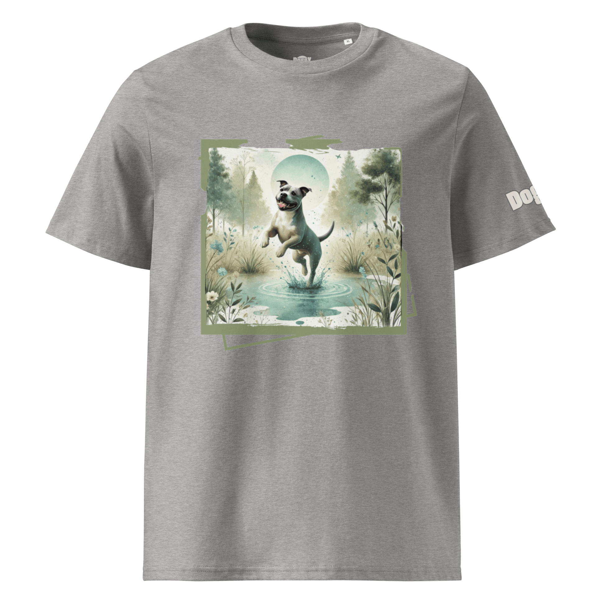 T-shirt unisexe en coton biologique - Collection Staffordshire Bull Terrier - Doggy Trend