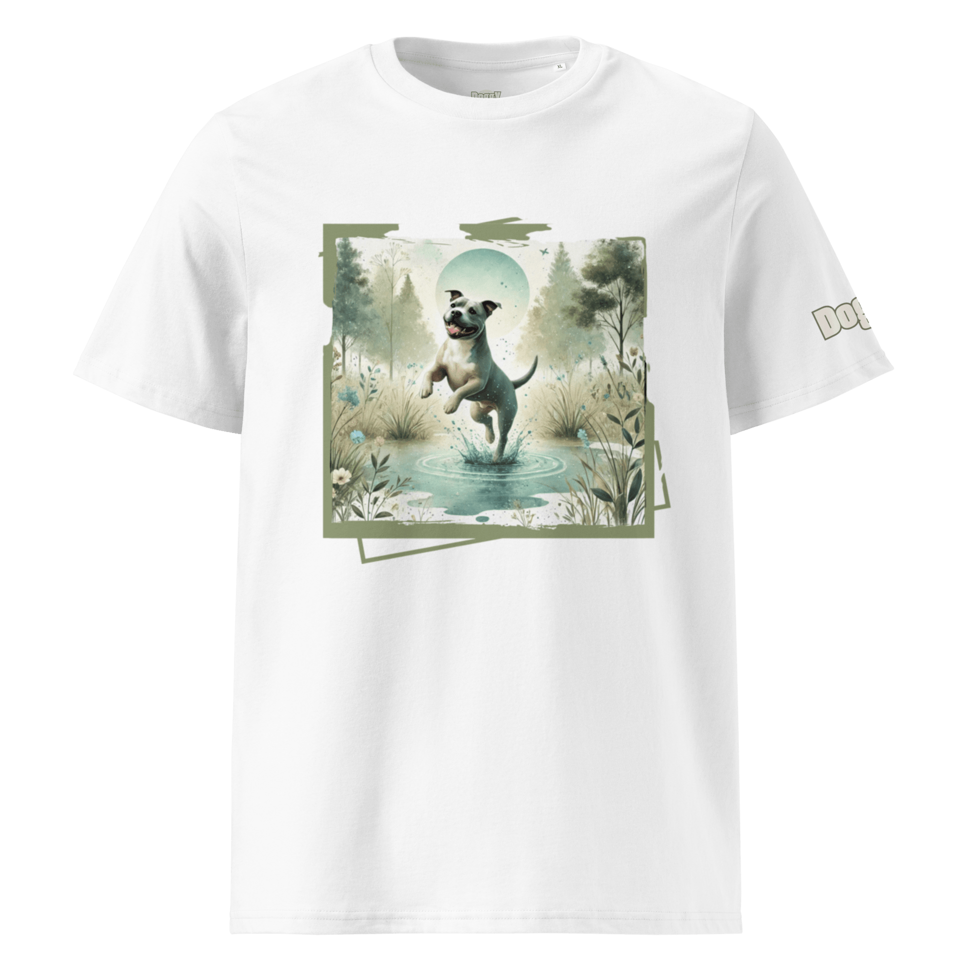 T-shirt unisexe en coton biologique - Collection Staffordshire Bull Terrier - Doggy Trend