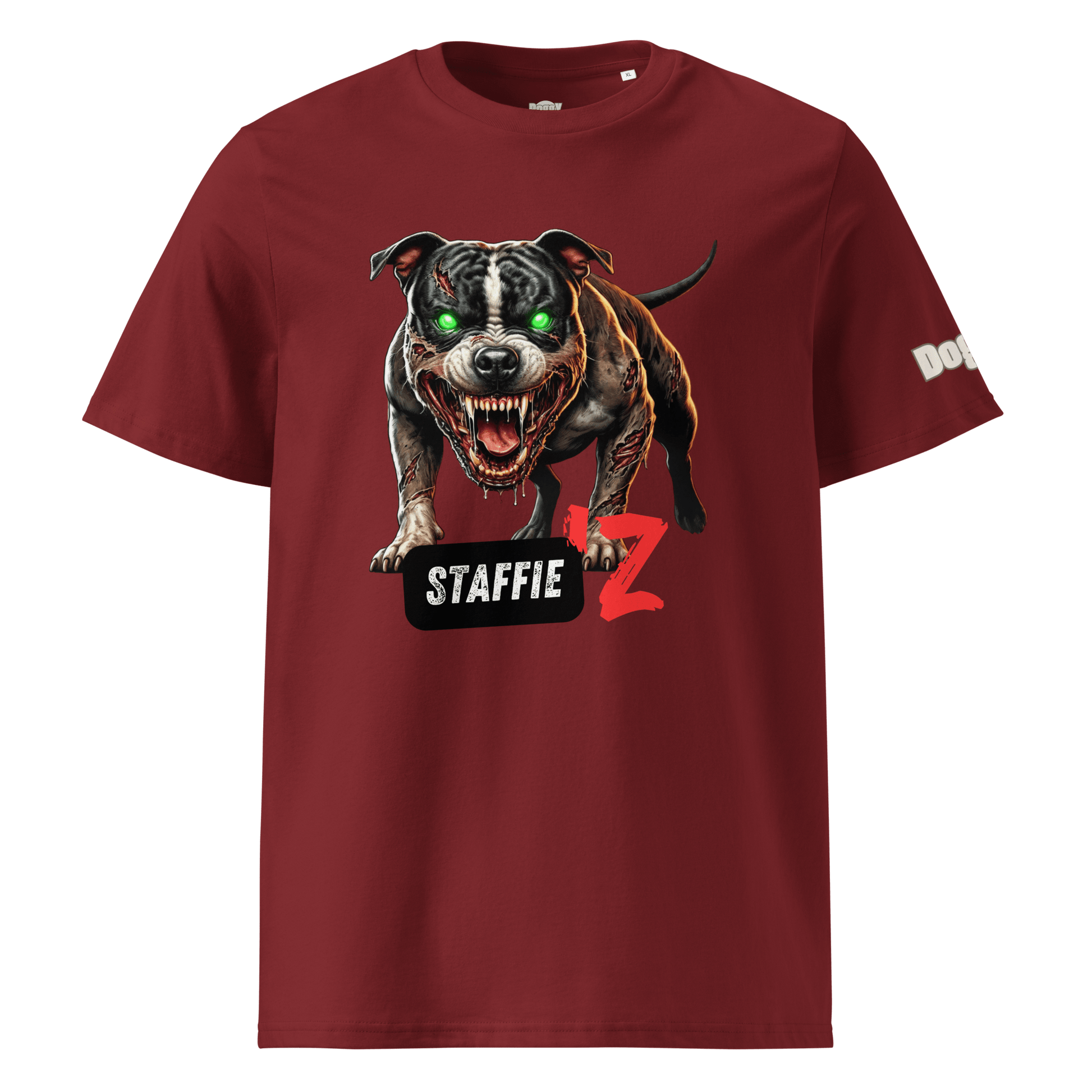 T-shirt unisexe en coton biologique - Collection Staffordshire Bull Terrier - Doggy Trend