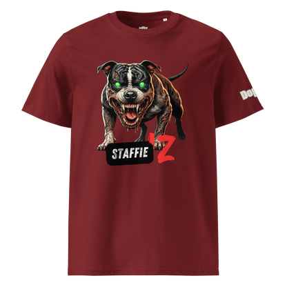 T-shirt unisexe en coton biologique - Collection Staffordshire Bull Terrier - Doggy Trend