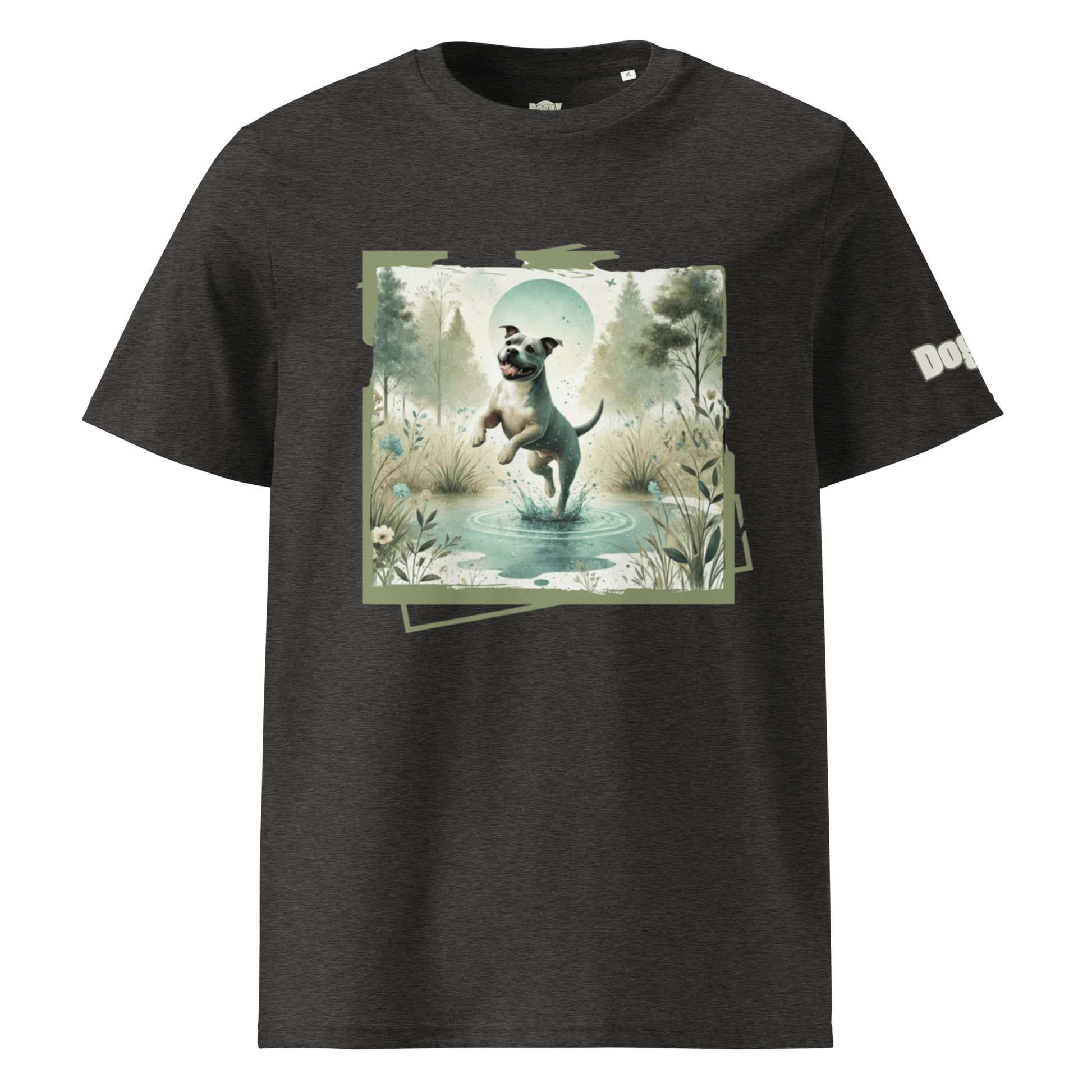T-shirt unisexe en coton biologique - Collection Staffordshire Bull Terrier - Doggy Trend