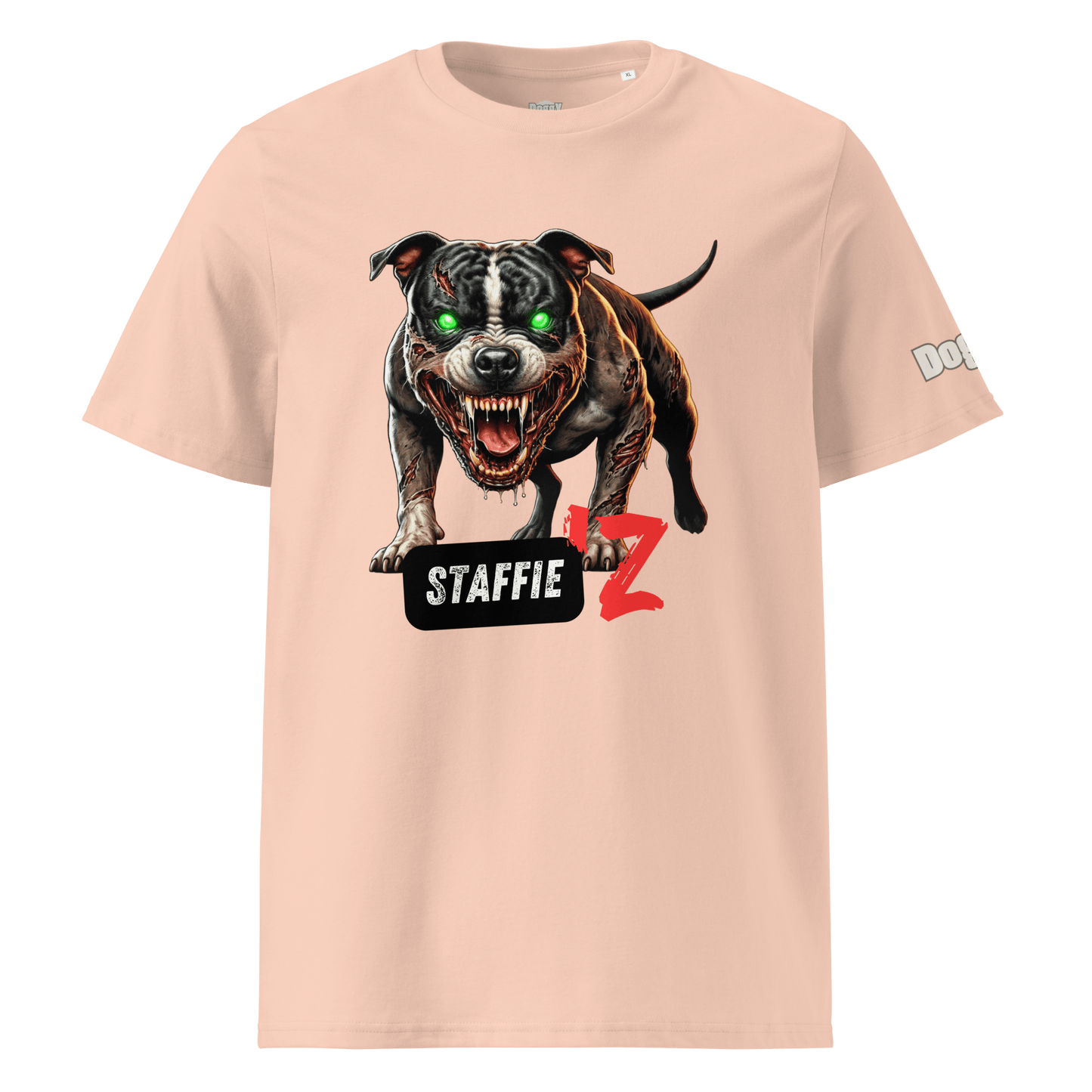 T-shirt unisexe en coton biologique - Collection Staffordshire Bull Terrier - Doggy Trend
