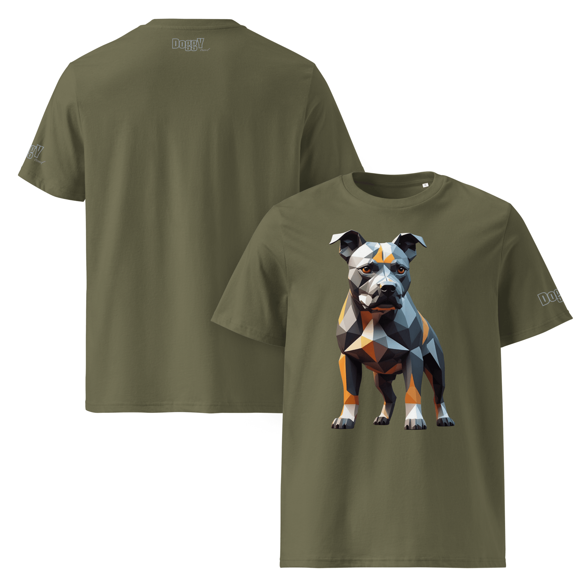 T-shirt unisexe en coton biologique - Collection Staffordshire Bull Terrier - Doggy Trend