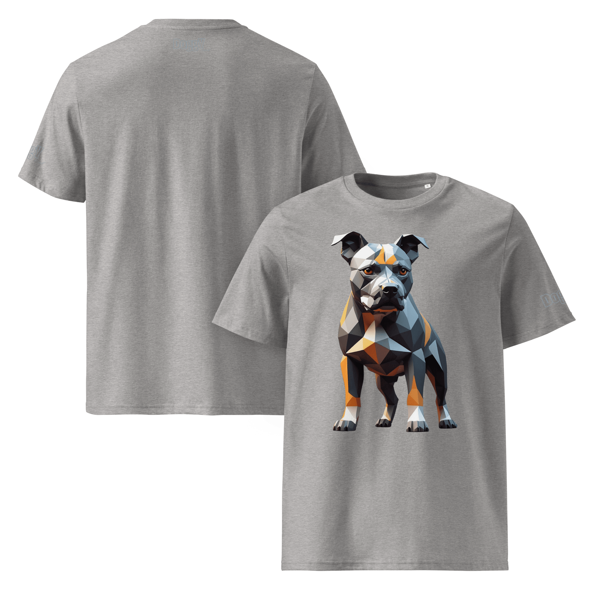 T-shirt unisexe en coton biologique - Collection Staffordshire Bull Terrier - Doggy Trend
