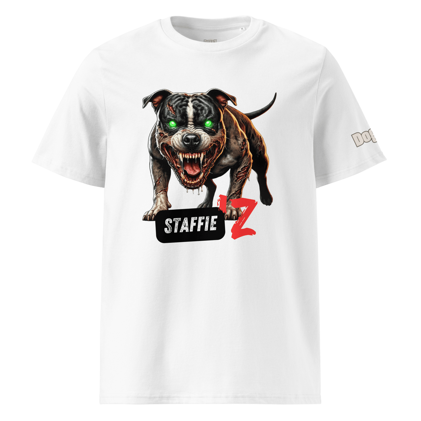 T-shirt unisexe en coton biologique - Collection Staffordshire Bull Terrier - Doggy Trend