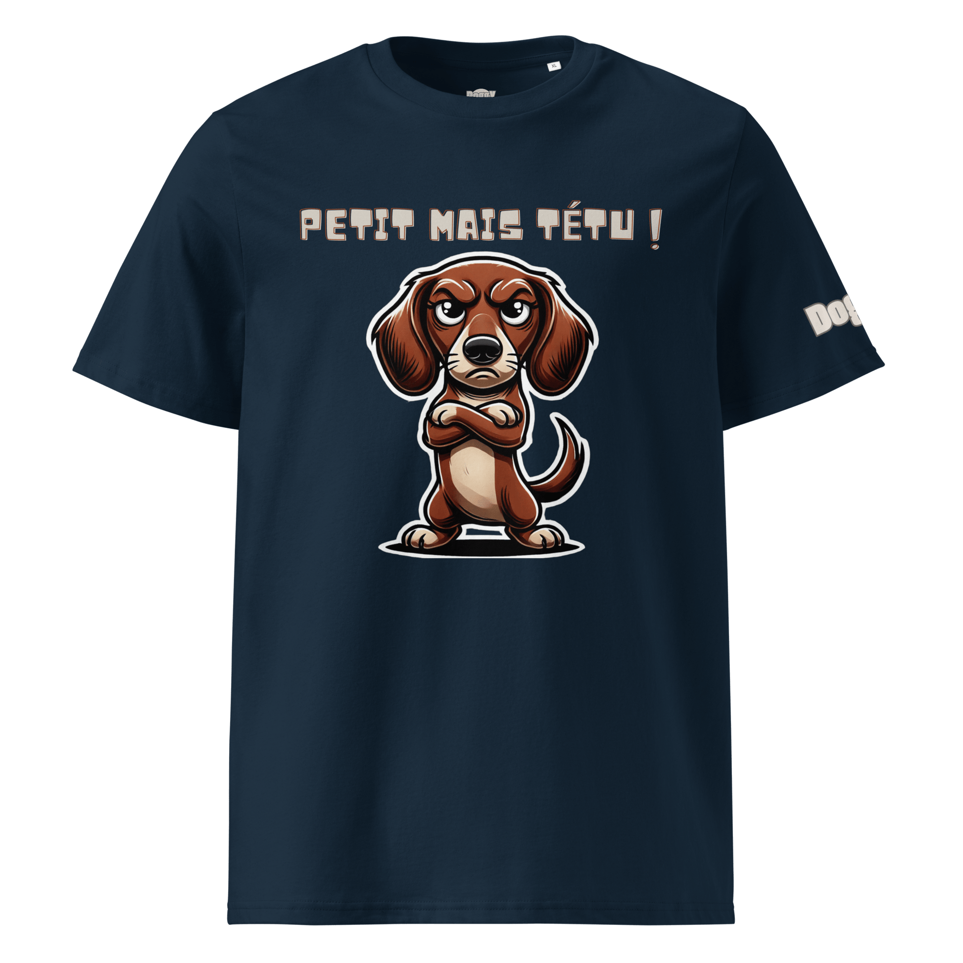 T-shirt unisexe en coton biologique - Collection Teckel - Doggy Trend