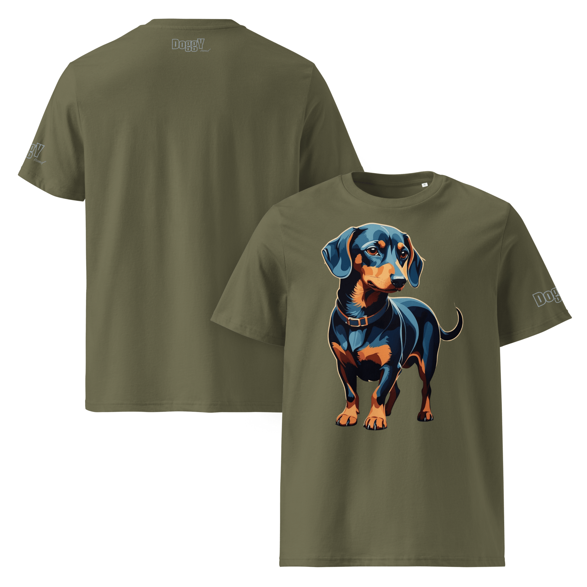 T-shirt unisexe en coton biologique - Collection Teckel - Doggy Trend