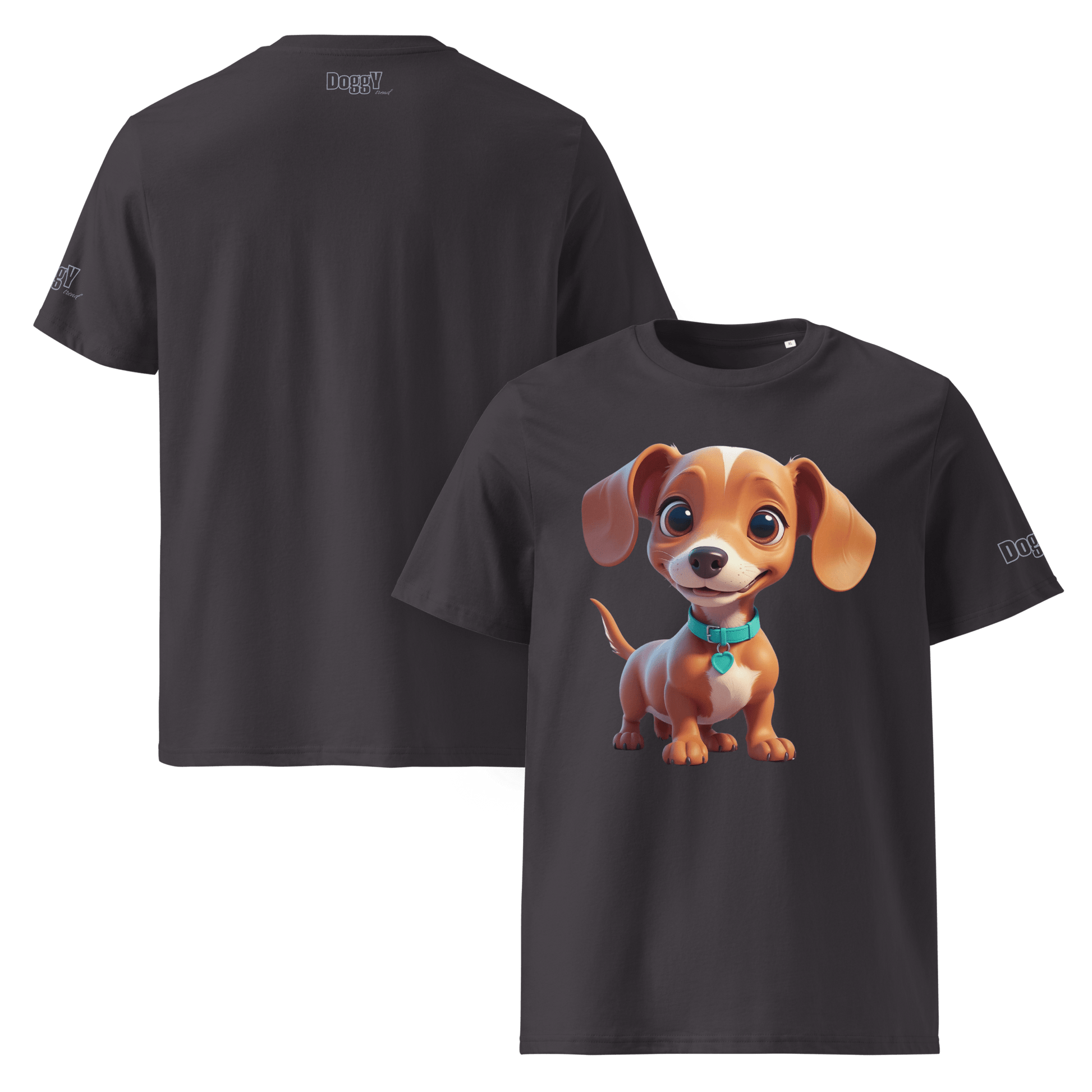 T-shirt unisexe en coton biologique - Collection Teckel - Doggy Trend