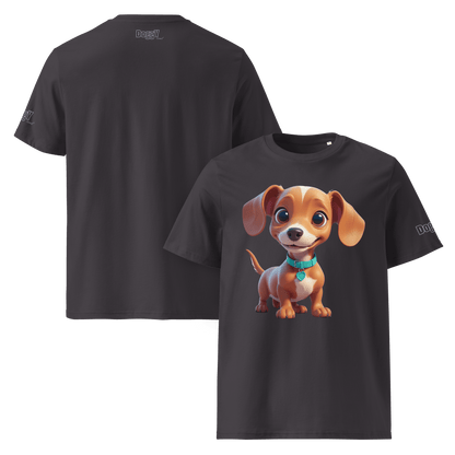 T-shirt unisexe en coton biologique - Collection Teckel - Doggy Trend