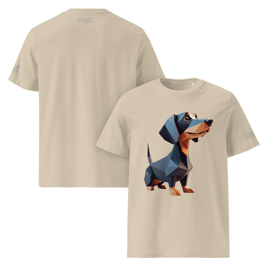 T-shirt unisexe en coton biologique - Collection Teckel - Doggy Trend