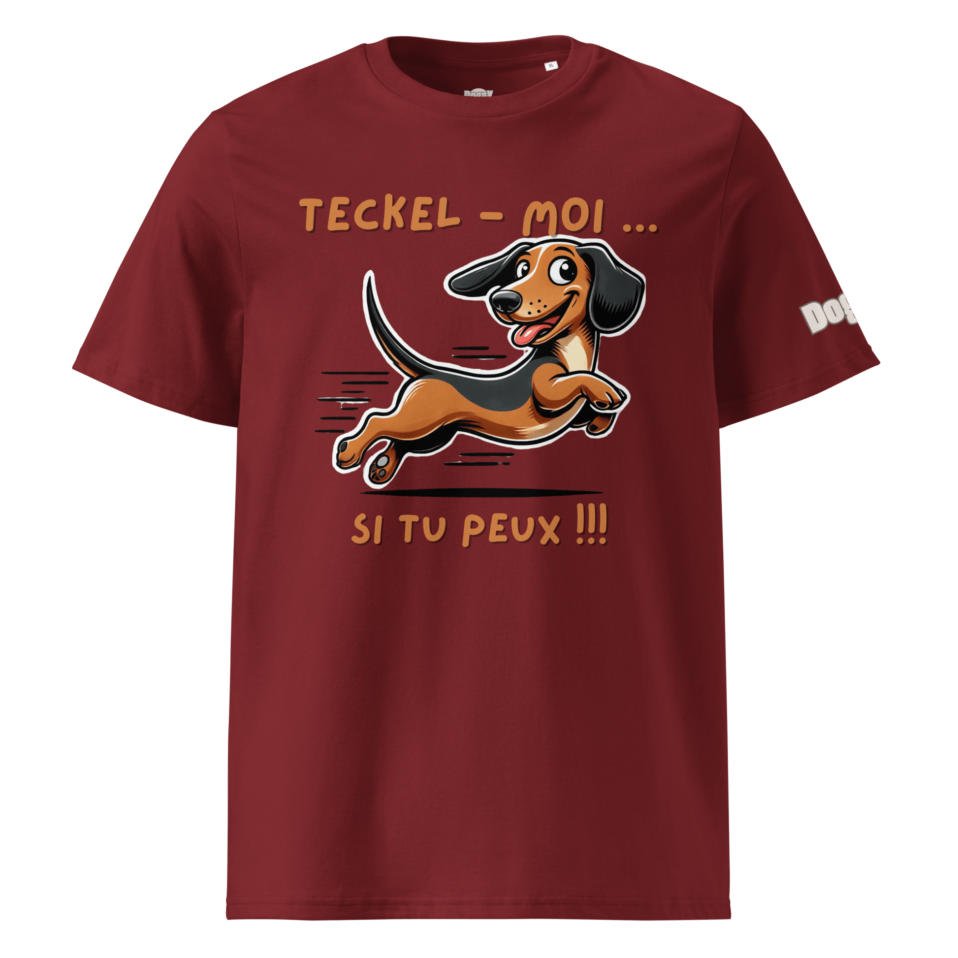 T-shirt unisexe en coton biologique - Collection Teckel - Doggy Trend