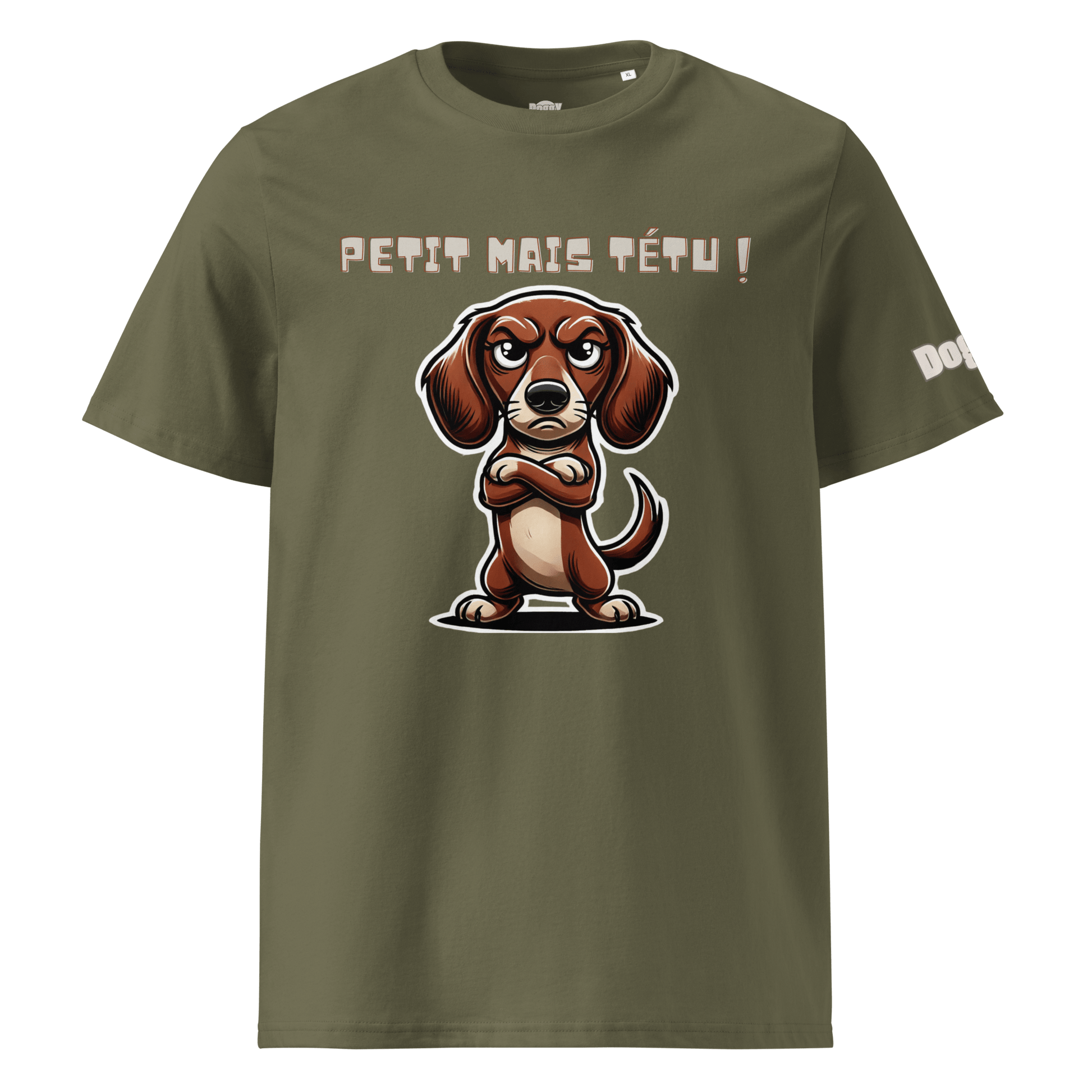 T-shirt unisexe en coton biologique - Collection Teckel - Doggy Trend