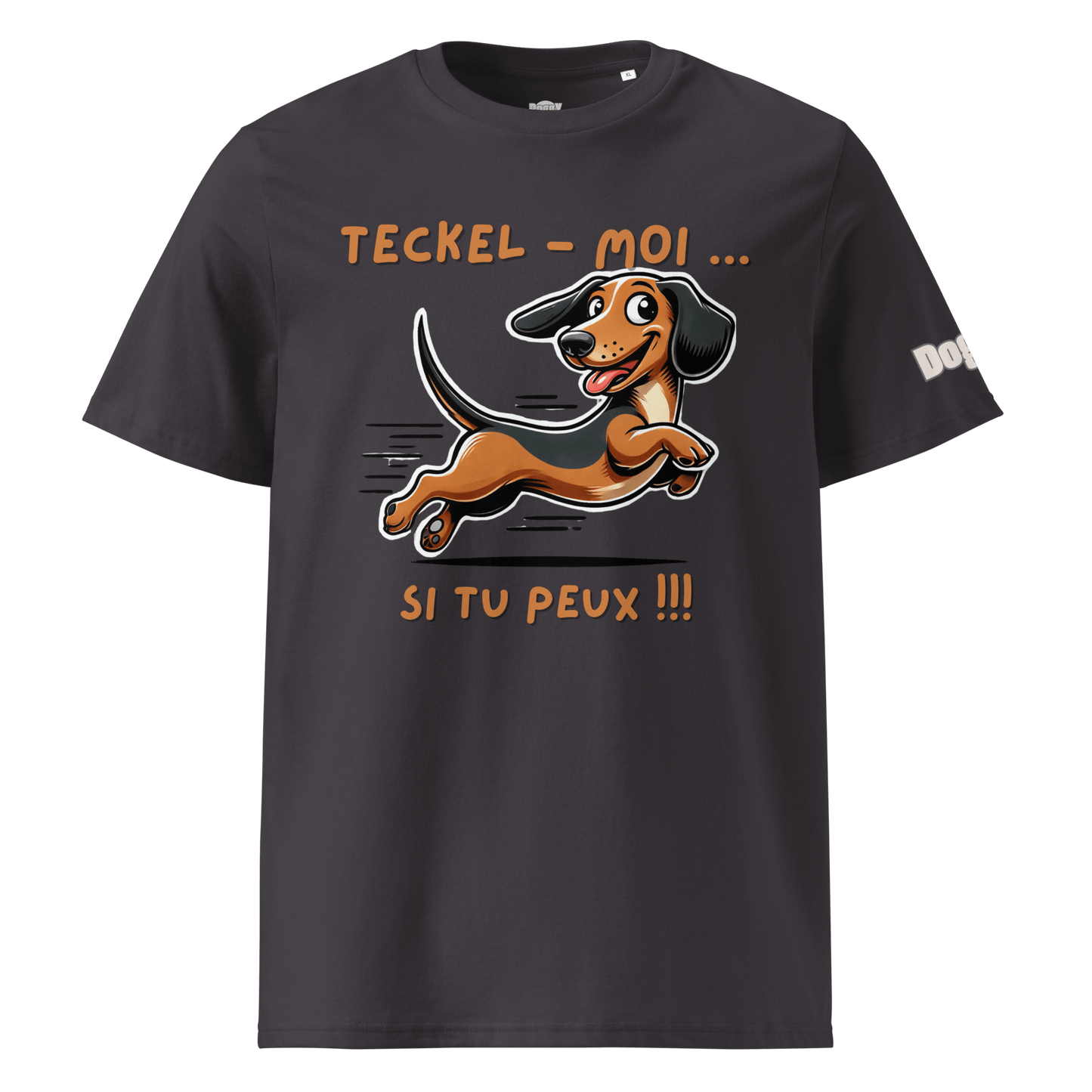 T-shirt unisexe en coton biologique - Collection Teckel - Doggy Trend