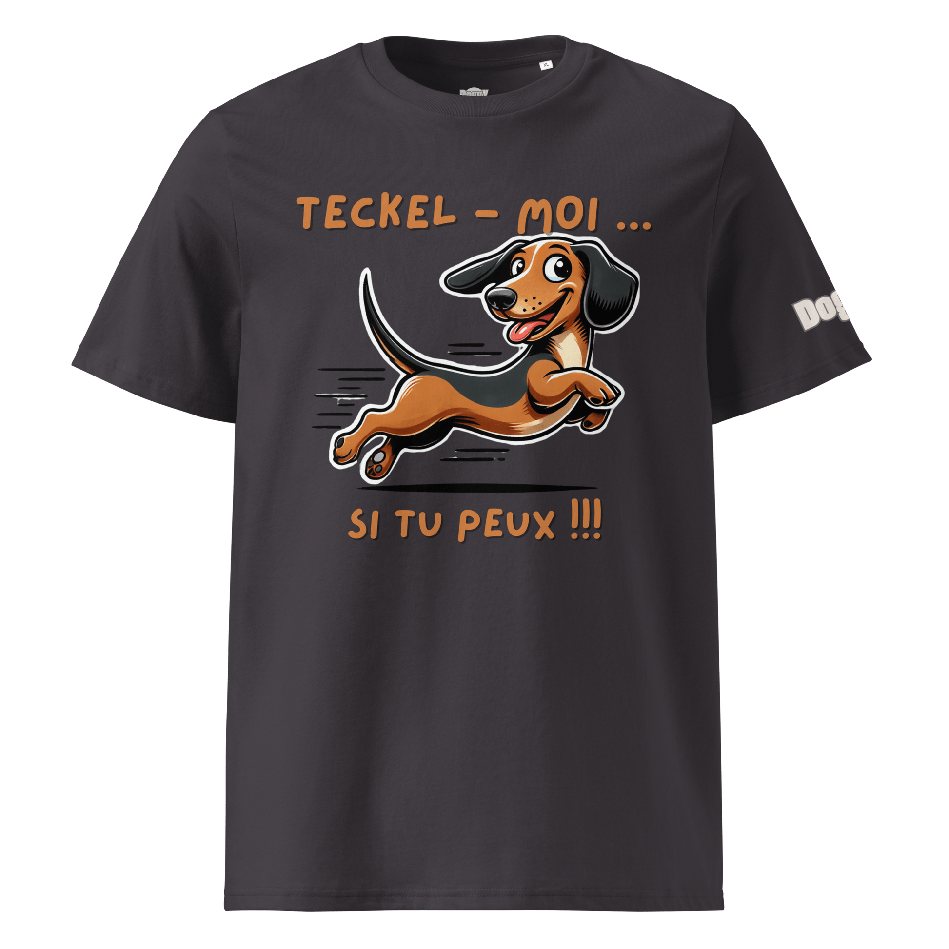 T-shirt unisexe en coton biologique - Collection Teckel - Doggy Trend