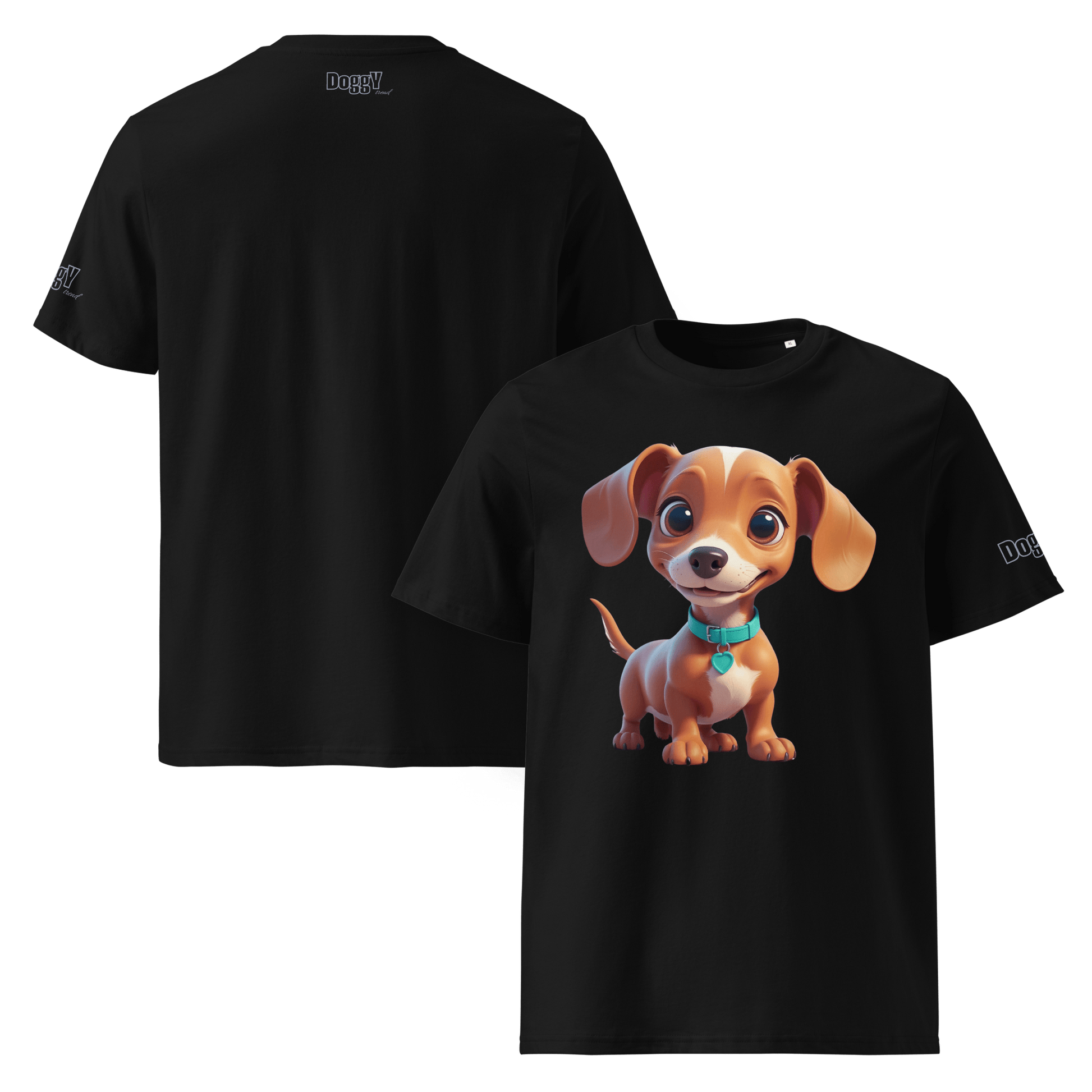 T-shirt unisexe en coton biologique - Collection Teckel - Doggy Trend