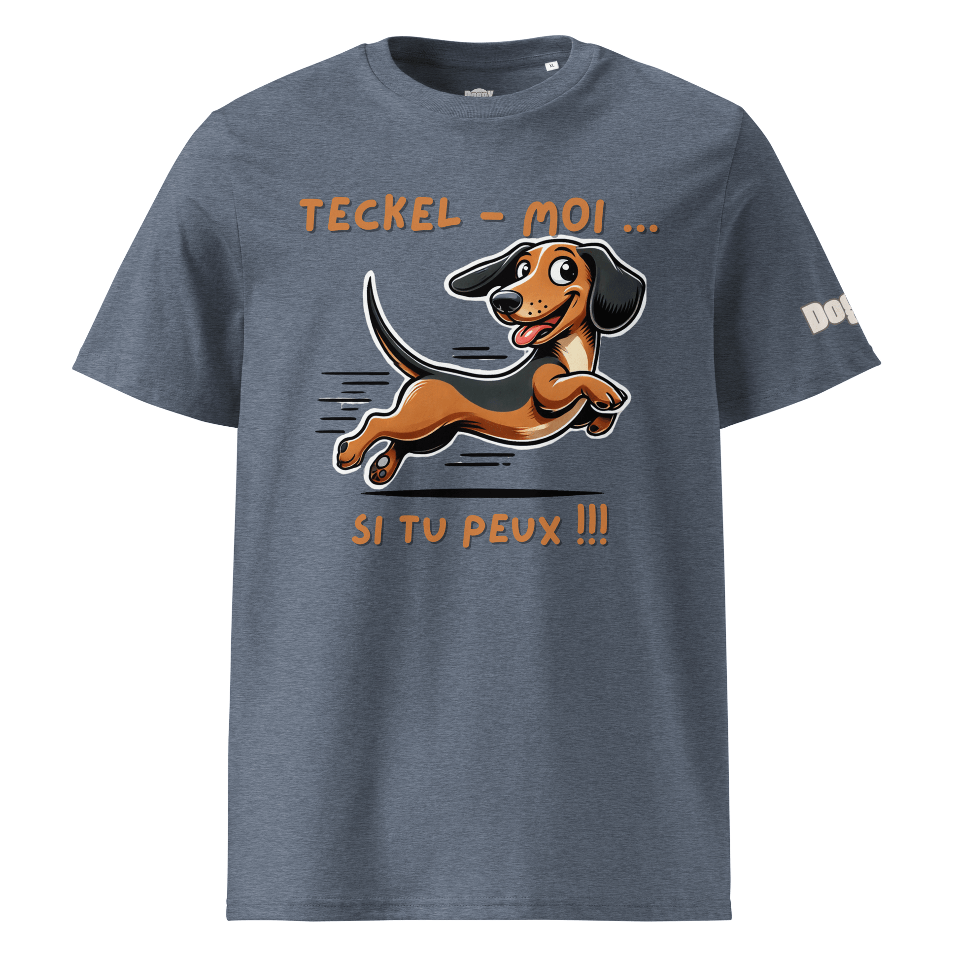 T-shirt unisexe en coton biologique - Collection Teckel - Doggy Trend