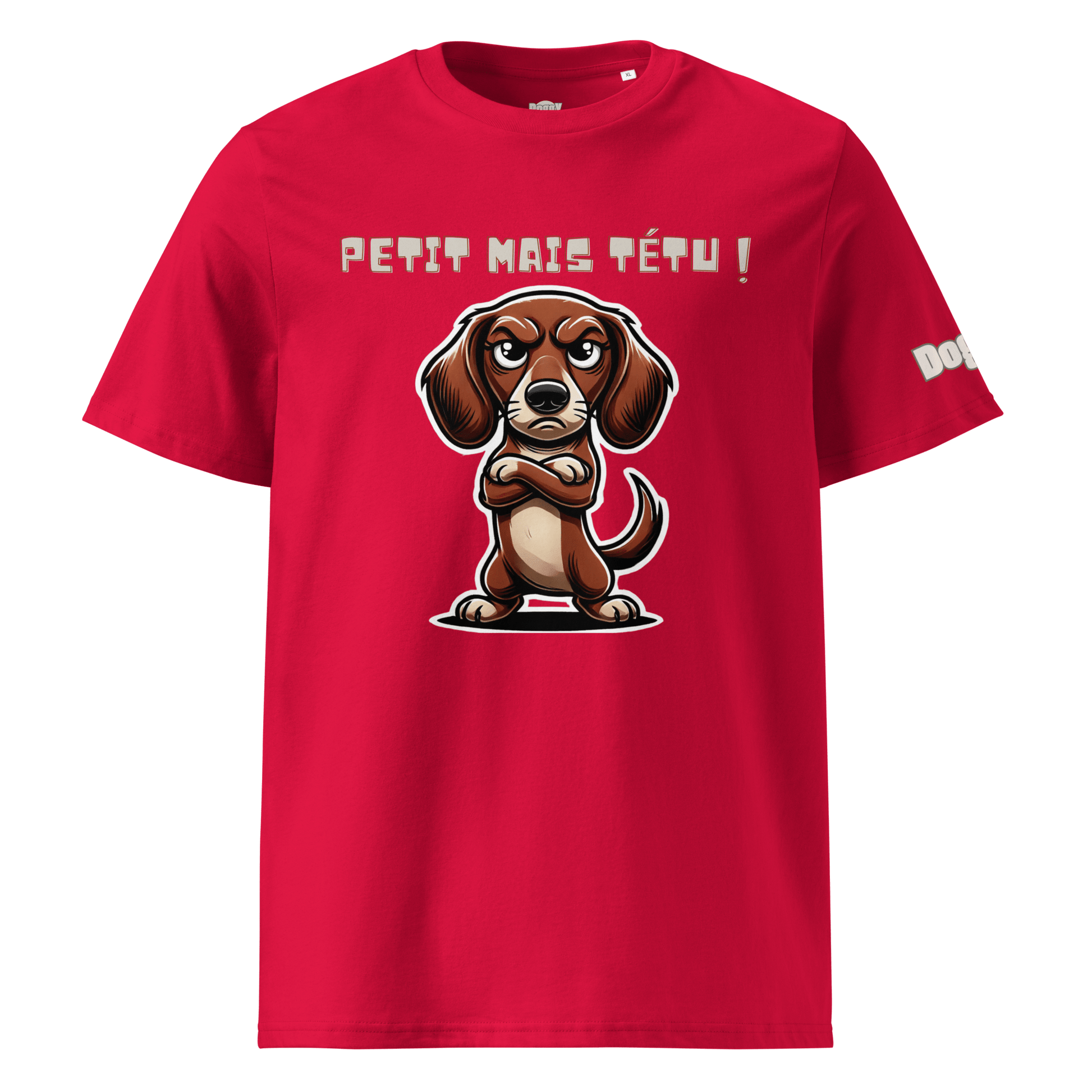 T-shirt unisexe en coton biologique - Collection Teckel - Doggy Trend