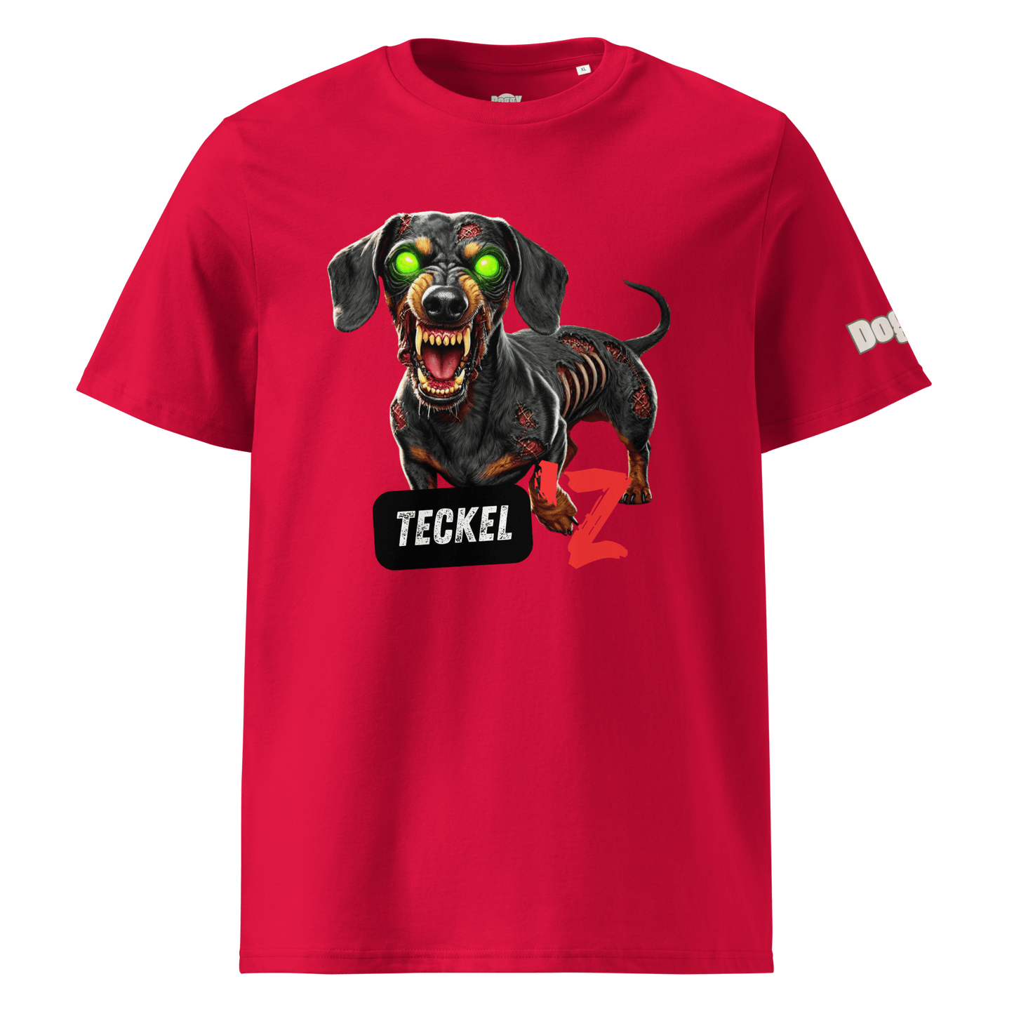T-shirt unisexe en coton biologique - Collection Teckel - Doggy Trend