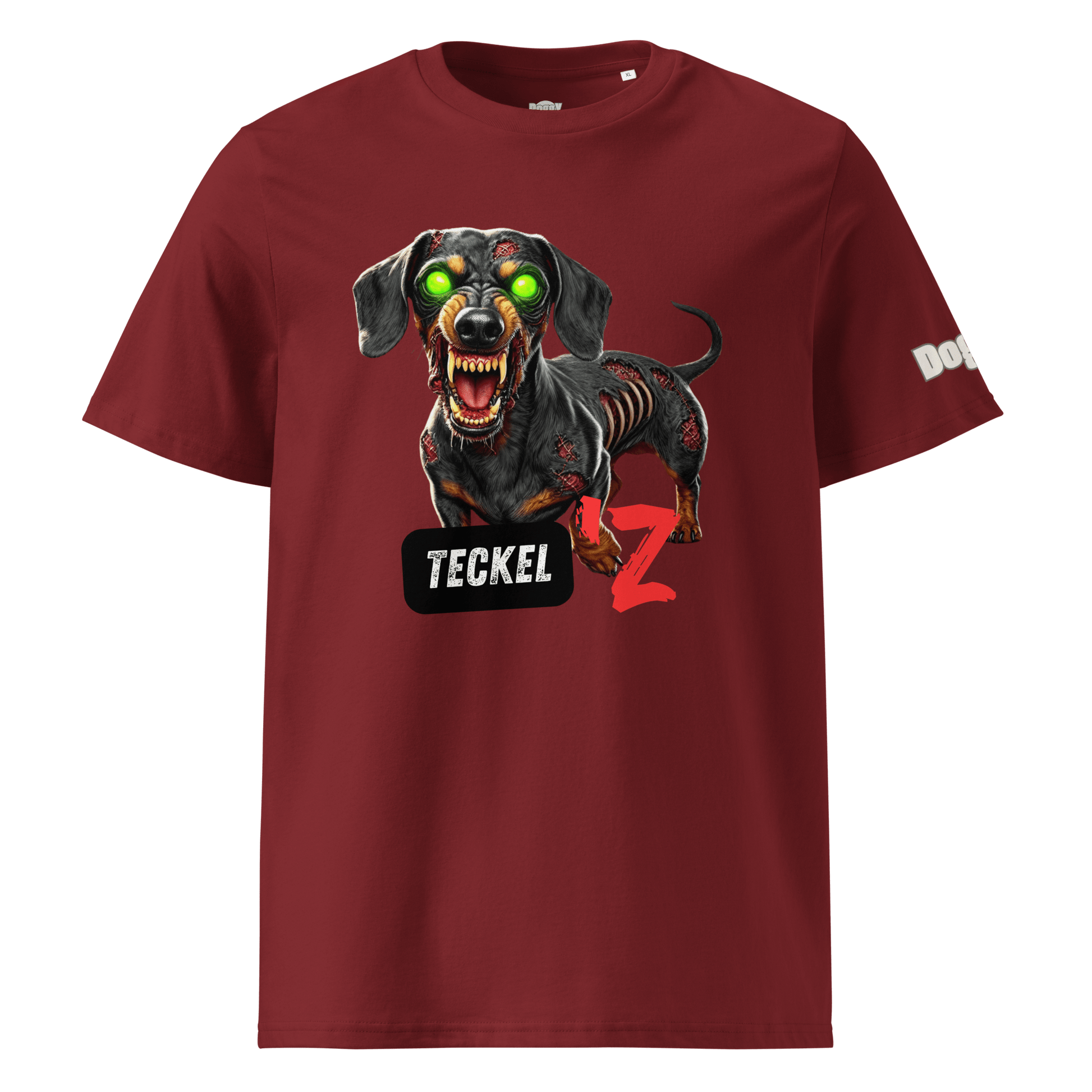 T-shirt unisexe en coton biologique - Collection Teckel - Doggy Trend
