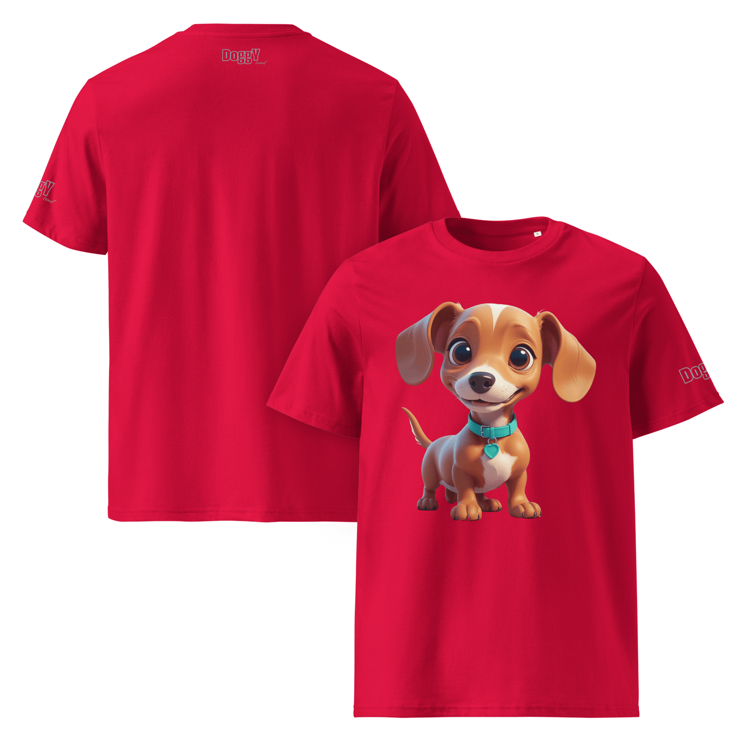 T-shirt unisexe en coton biologique - Collection Teckel - Doggy Trend