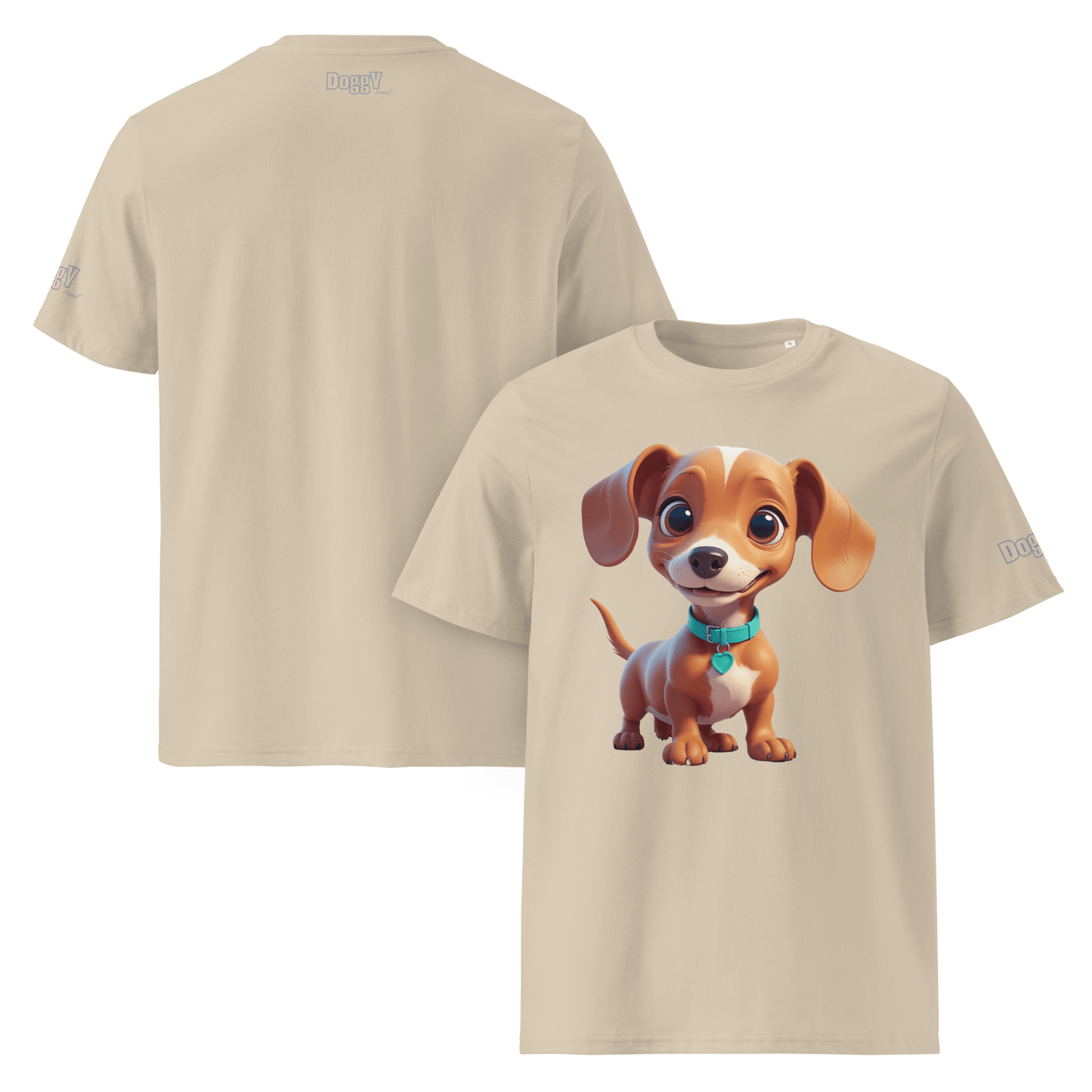 T-shirt unisexe en coton biologique - Collection Teckel - Doggy Trend