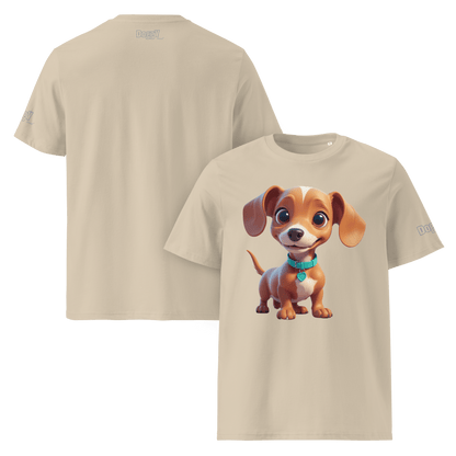 T-shirt unisexe en coton biologique - Collection Teckel - Doggy Trend