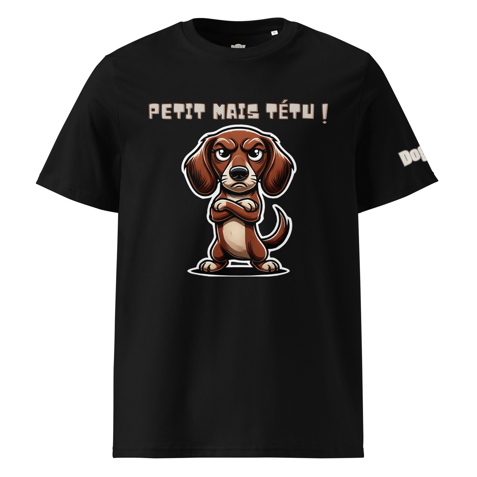 T-shirt unisexe en coton biologique - Collection Teckel - Doggy Trend
