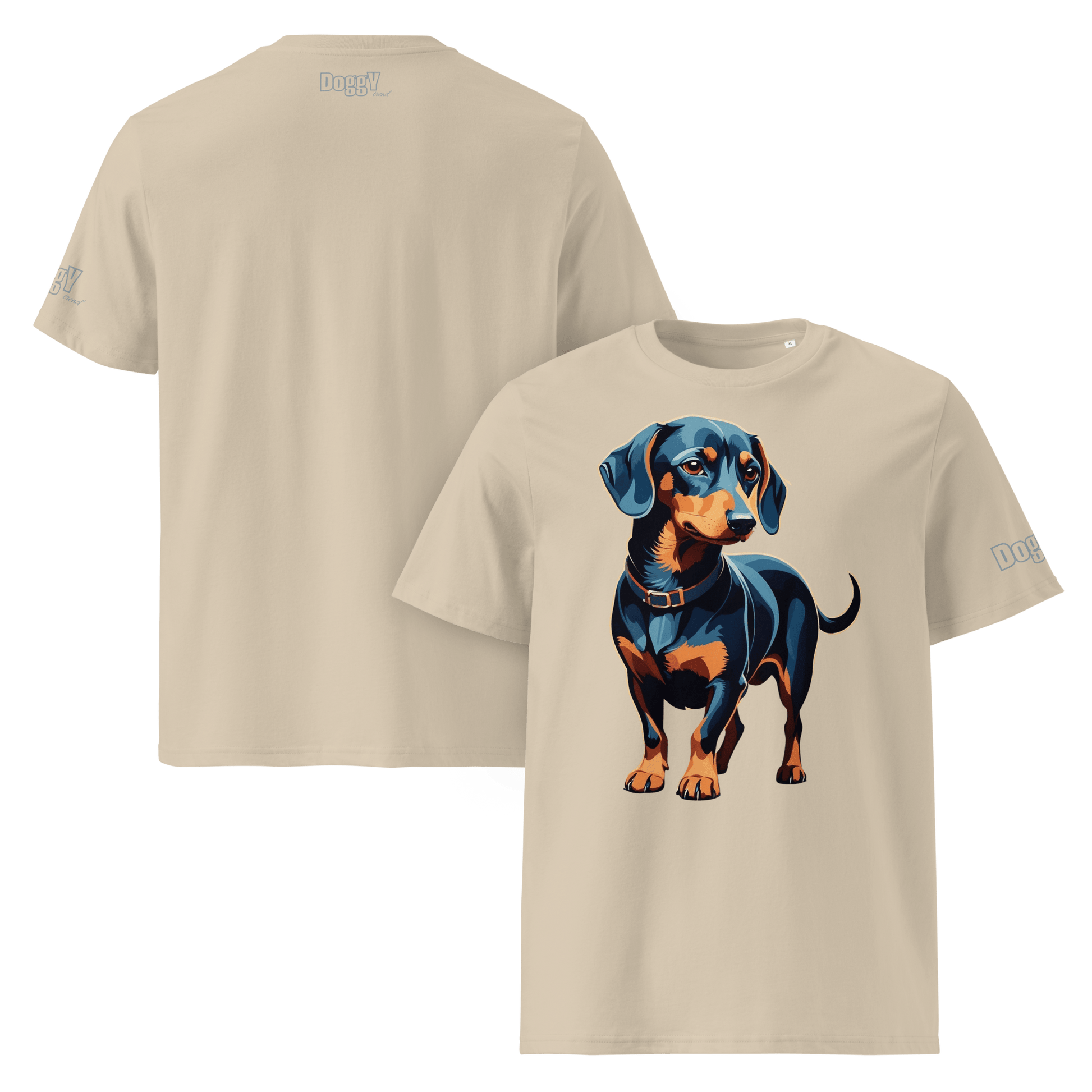 T-shirt unisexe en coton biologique - Collection Teckel - Doggy Trend
