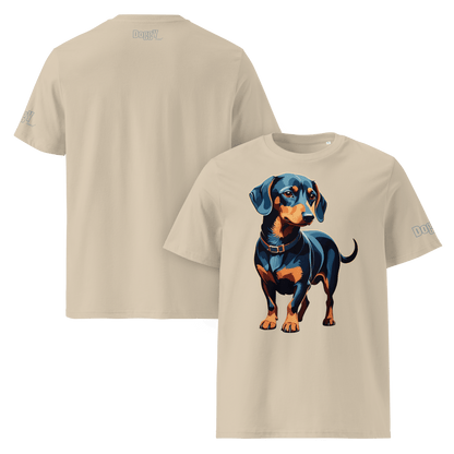 T-shirt unisexe en coton biologique - Collection Teckel - Doggy Trend