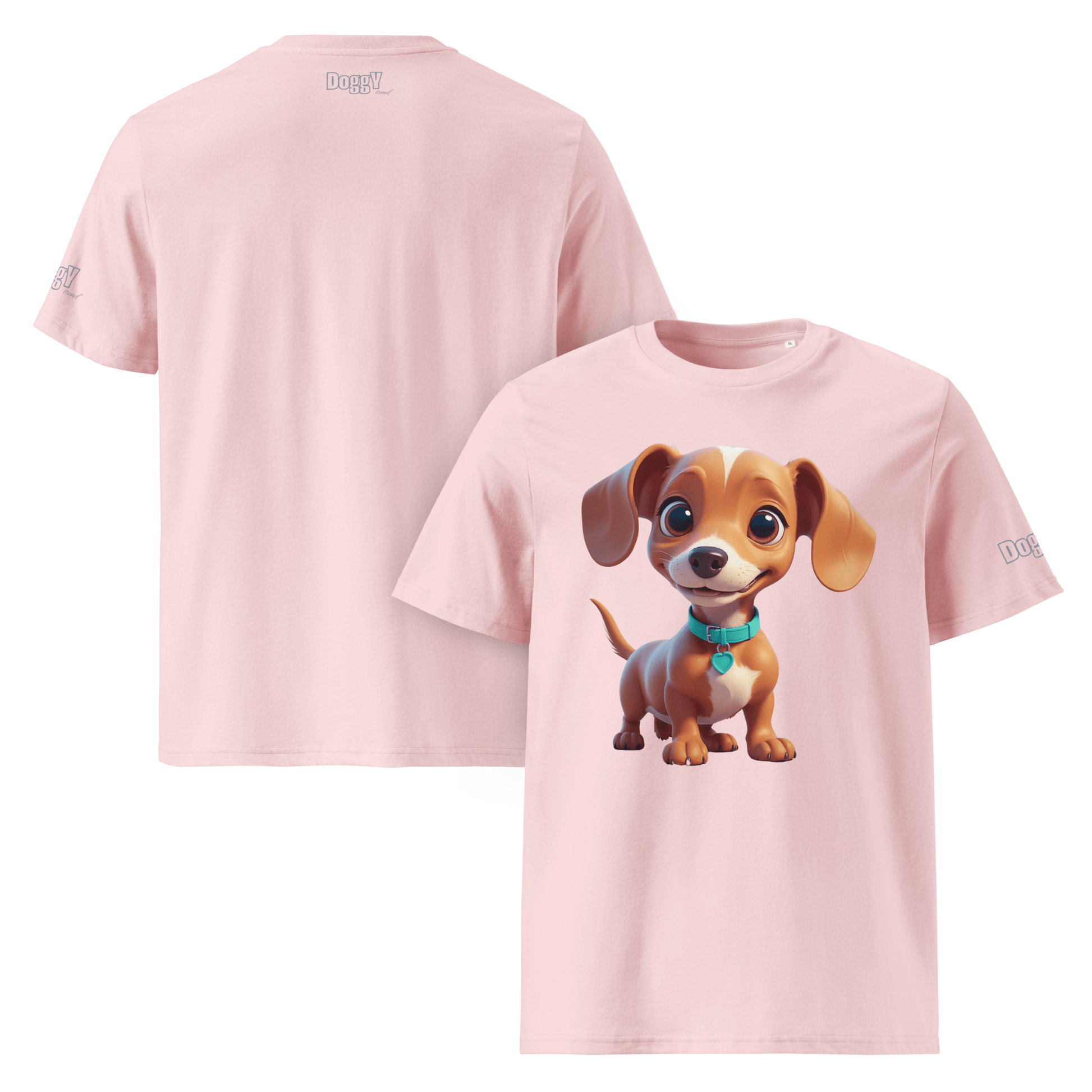 T-shirt unisexe en coton biologique - Collection Teckel - Doggy Trend